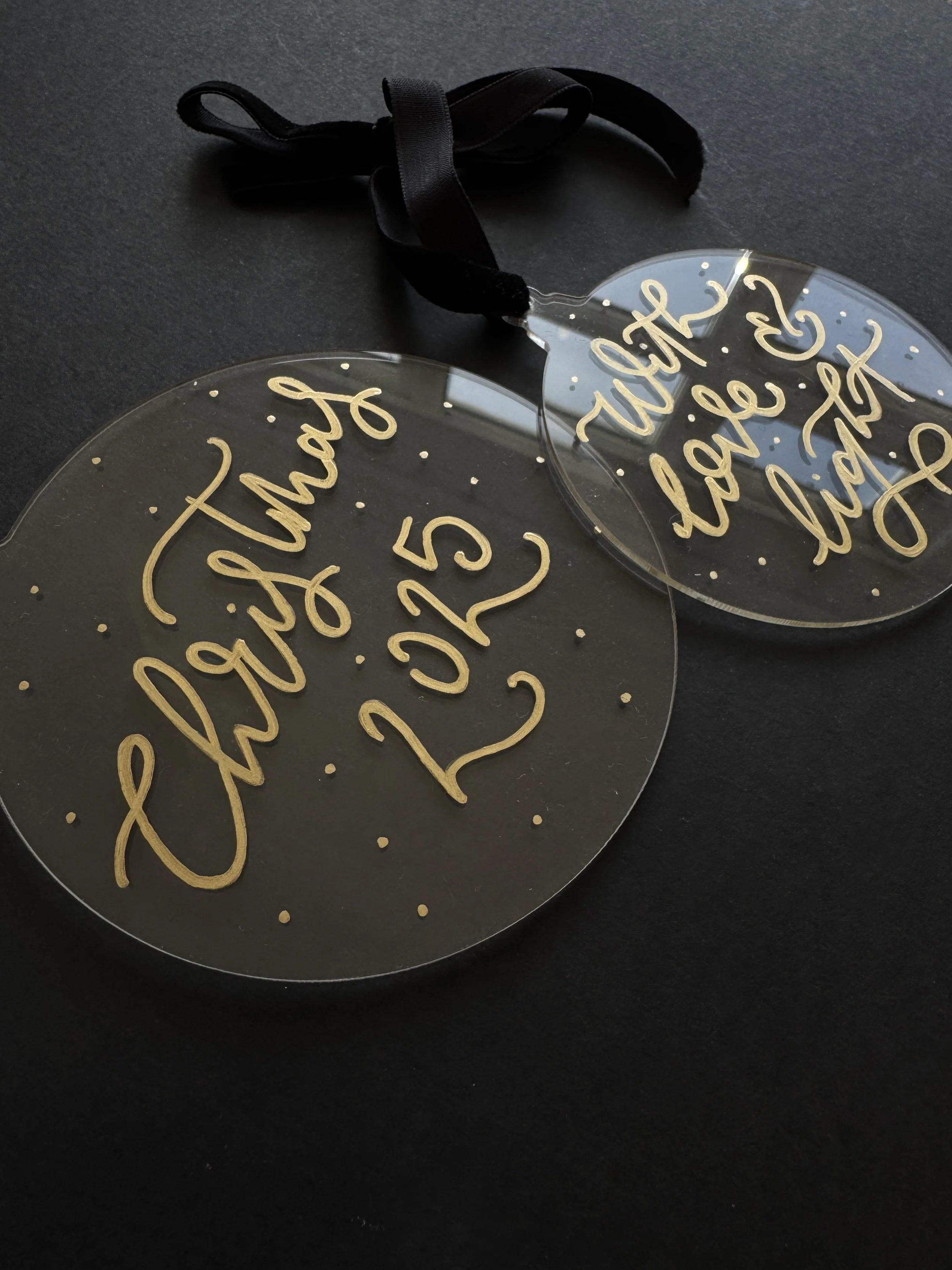 Personalised acrylic decoration