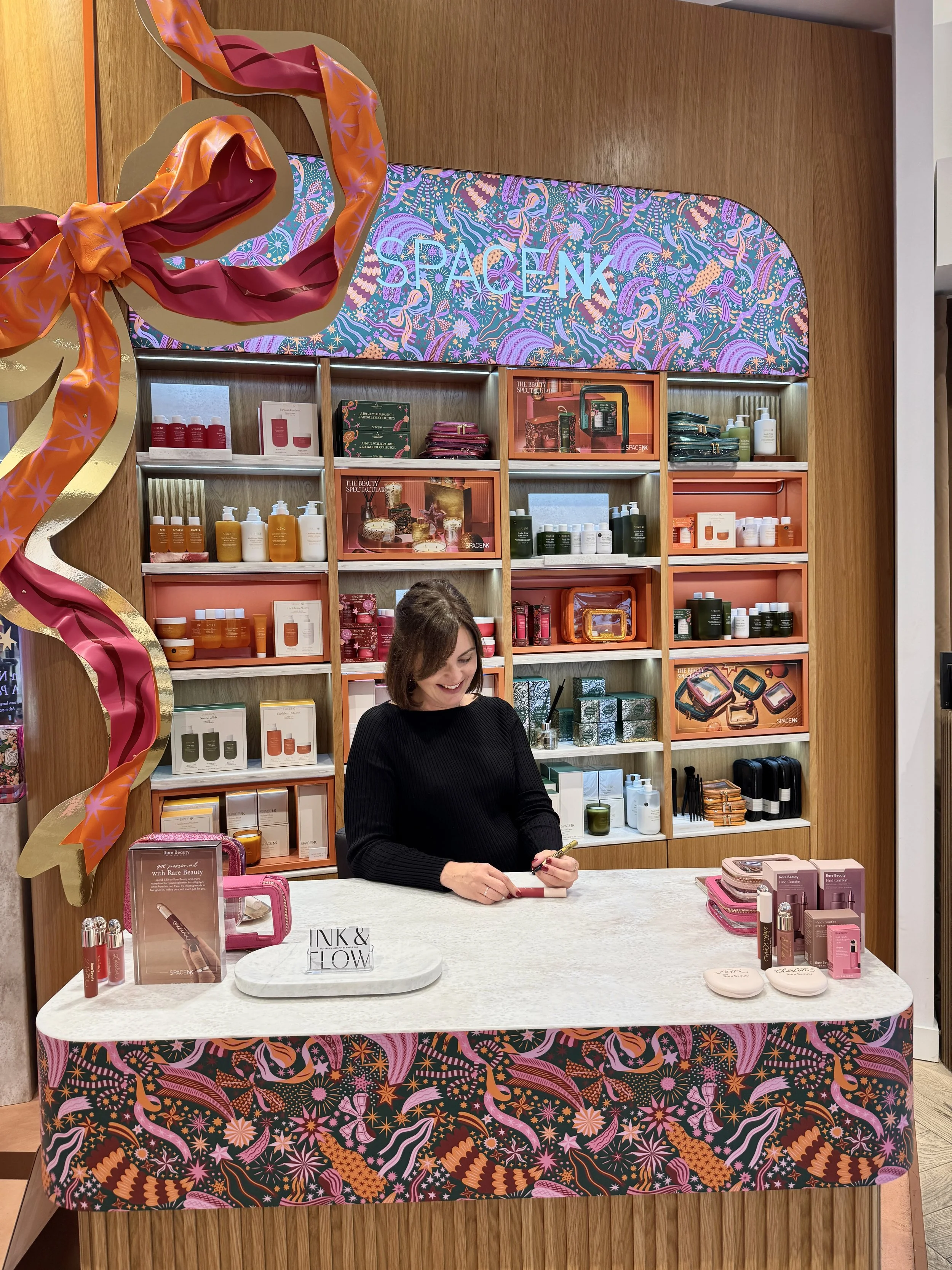 In-store calligraphy