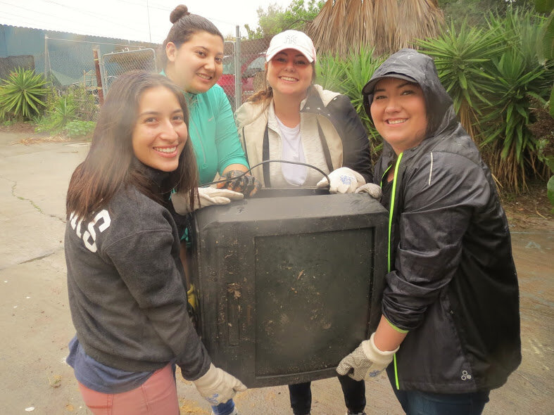 A02 Volunteers With TV 02-11-2017 TRASH.JPG