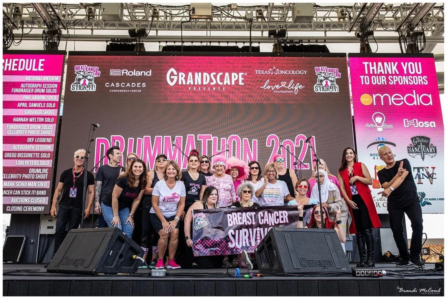 Video backdrop design for Drummathon 2021