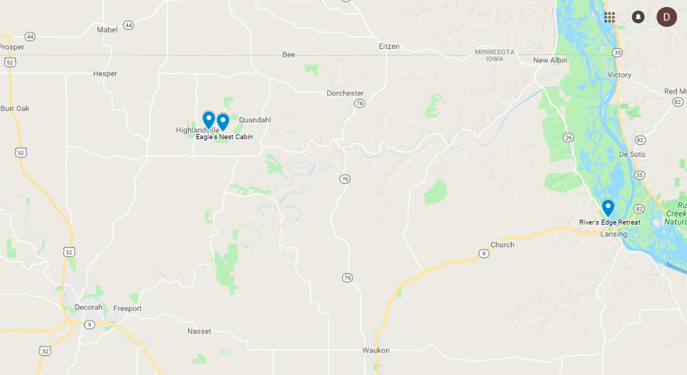 Driftless Vacation Rentals Northeast Iowa