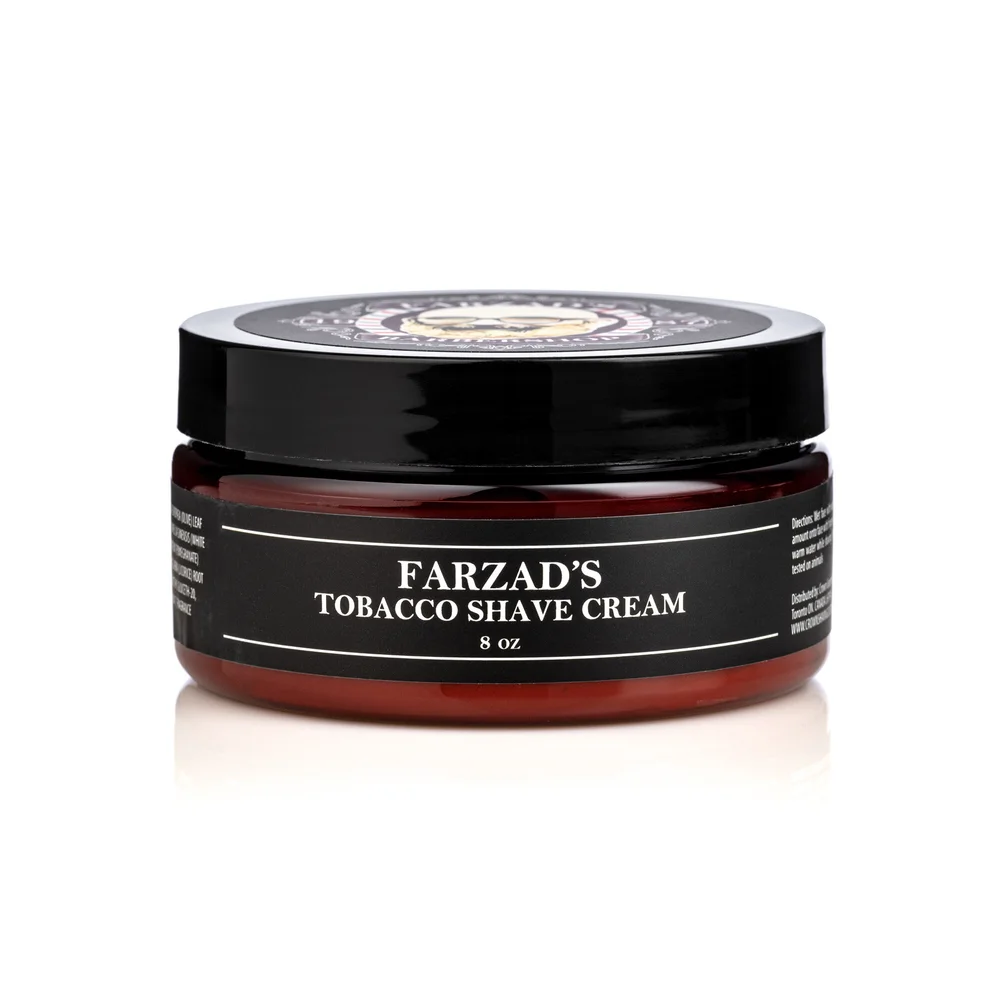 tobacco shaving cream FARZAD'S Tobacco Shave Cream — Crown Shaving Co - Men's Grooming Products