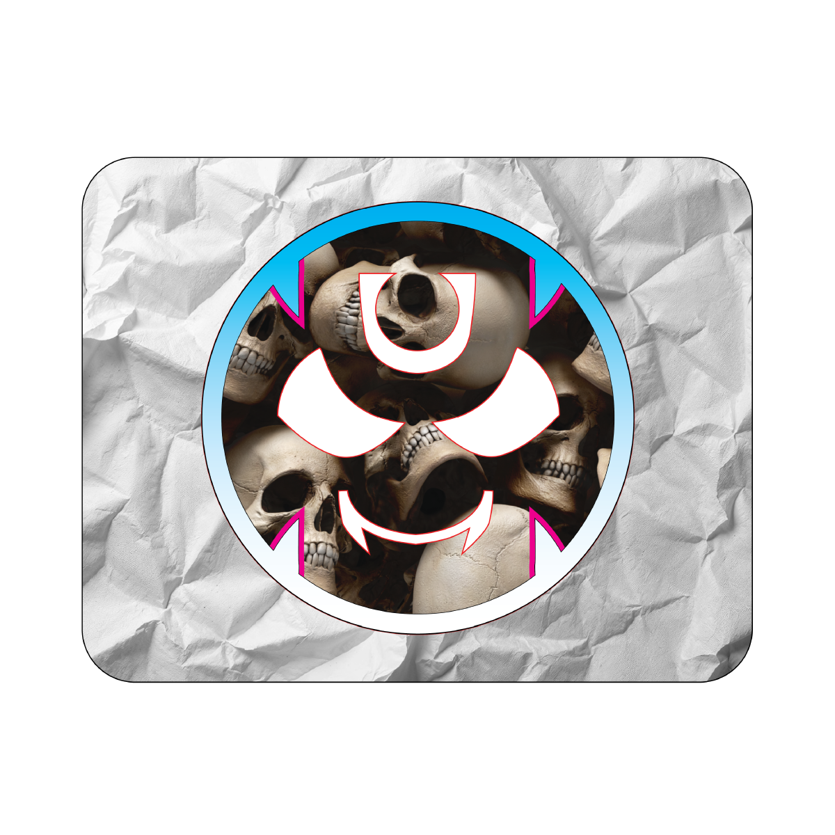 Monster #33 – Crumpled Refuse Background Mouse Pad