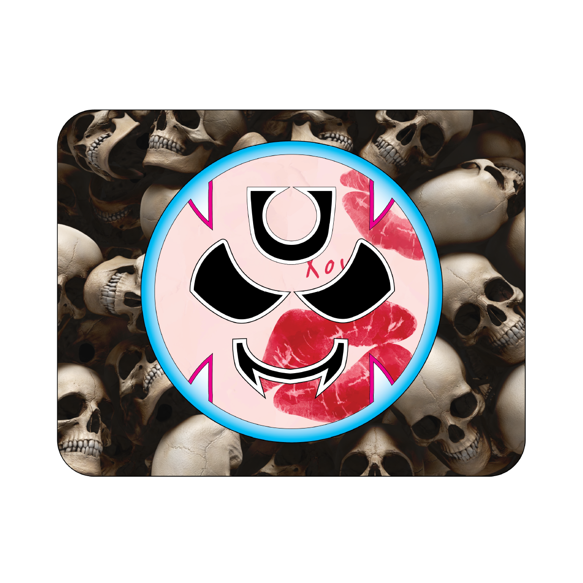 Monster #31 – Skull Background Mouse Pad