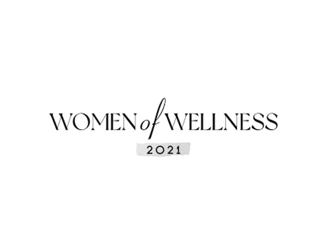 Women of Wellness 2021 Award logo in black and white