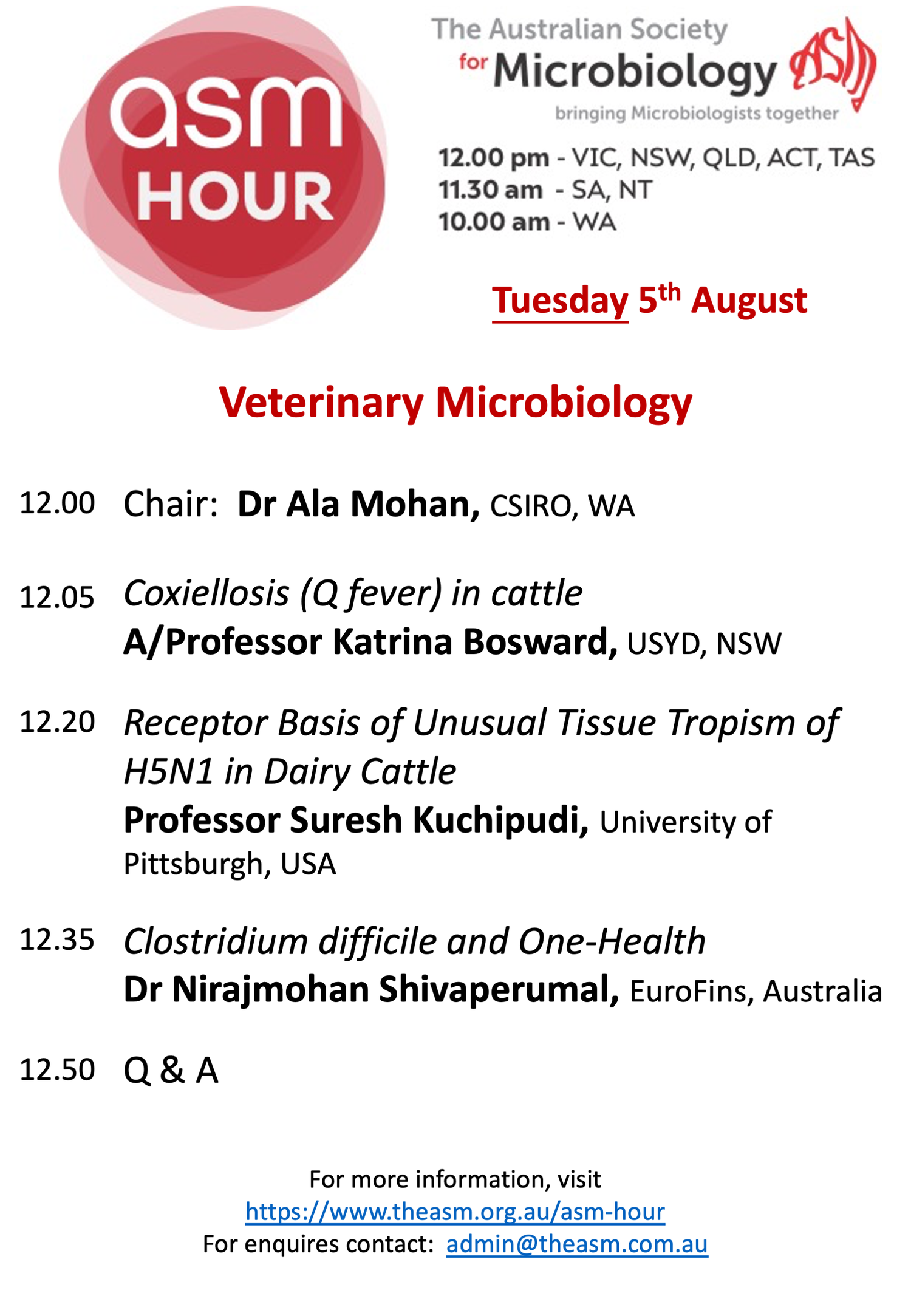 ASM Hour — Australian Society for Microbiology
