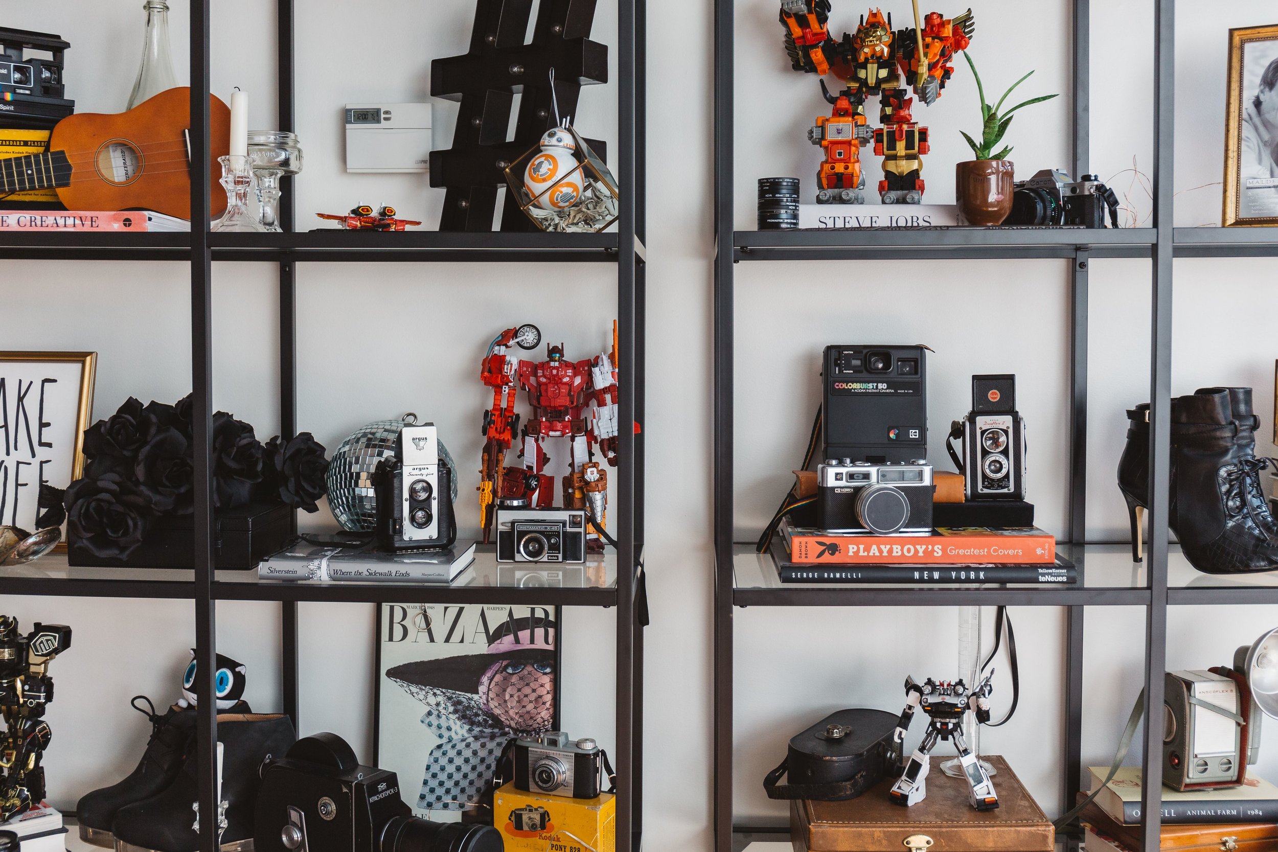 Perfectly styled shelving from Ikea .