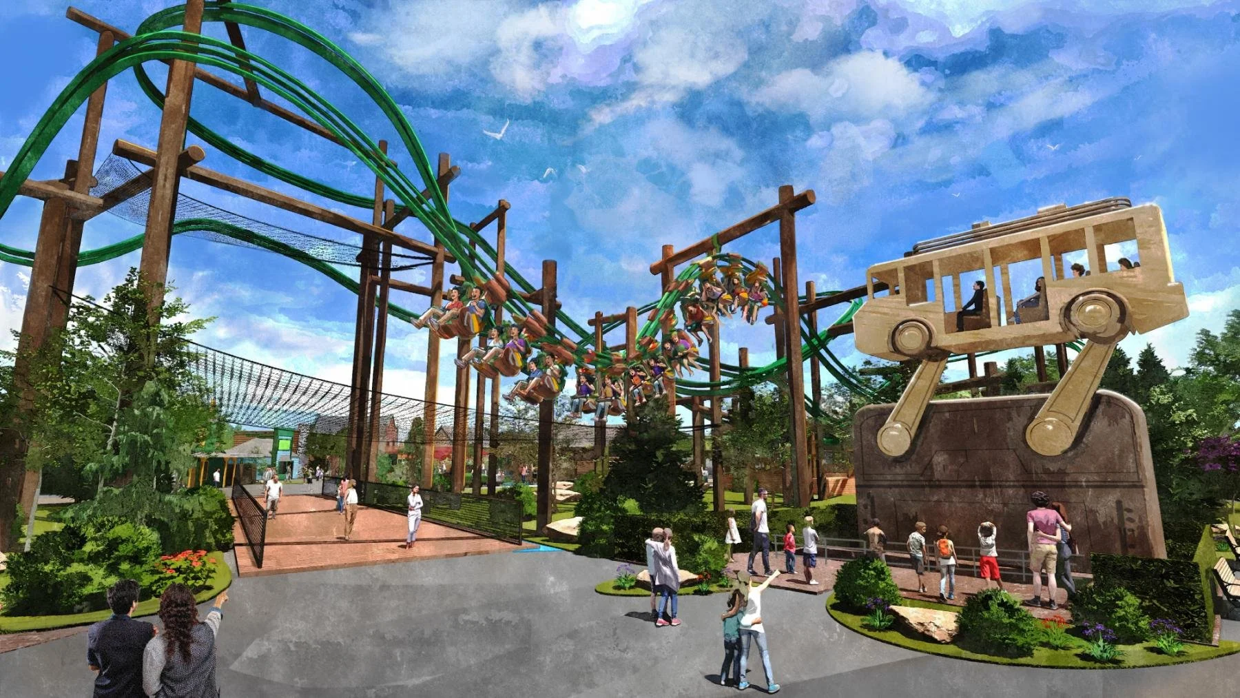 Six Flags Great America Announces New Area and Family Coaster for 2027