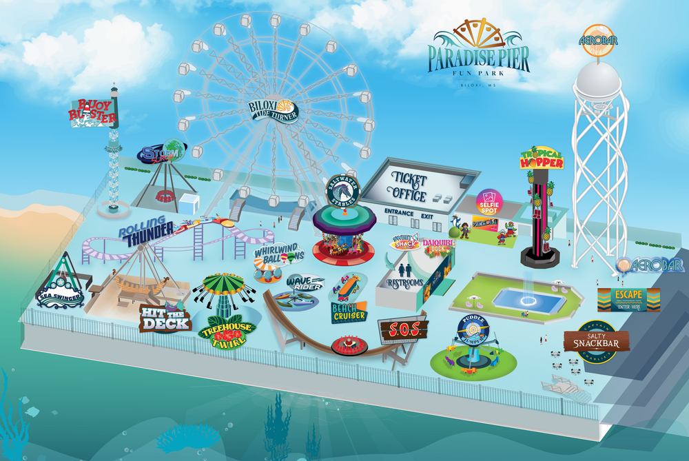Margaritaville's Paradise Pier Fun Park is Now Open in Biloxi, MS