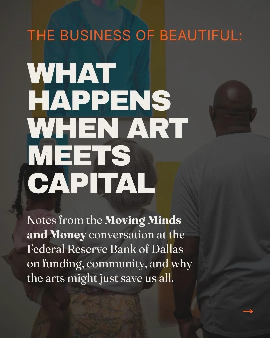 Thank you @thekingfish08 for allowing me to be a part of the recent Moving Minds and Money conversation.

I&rsquo;m fascinated by the business of creativity and the way capital moves through unique industries like the arts.

I&rsquo;m also hyper awar