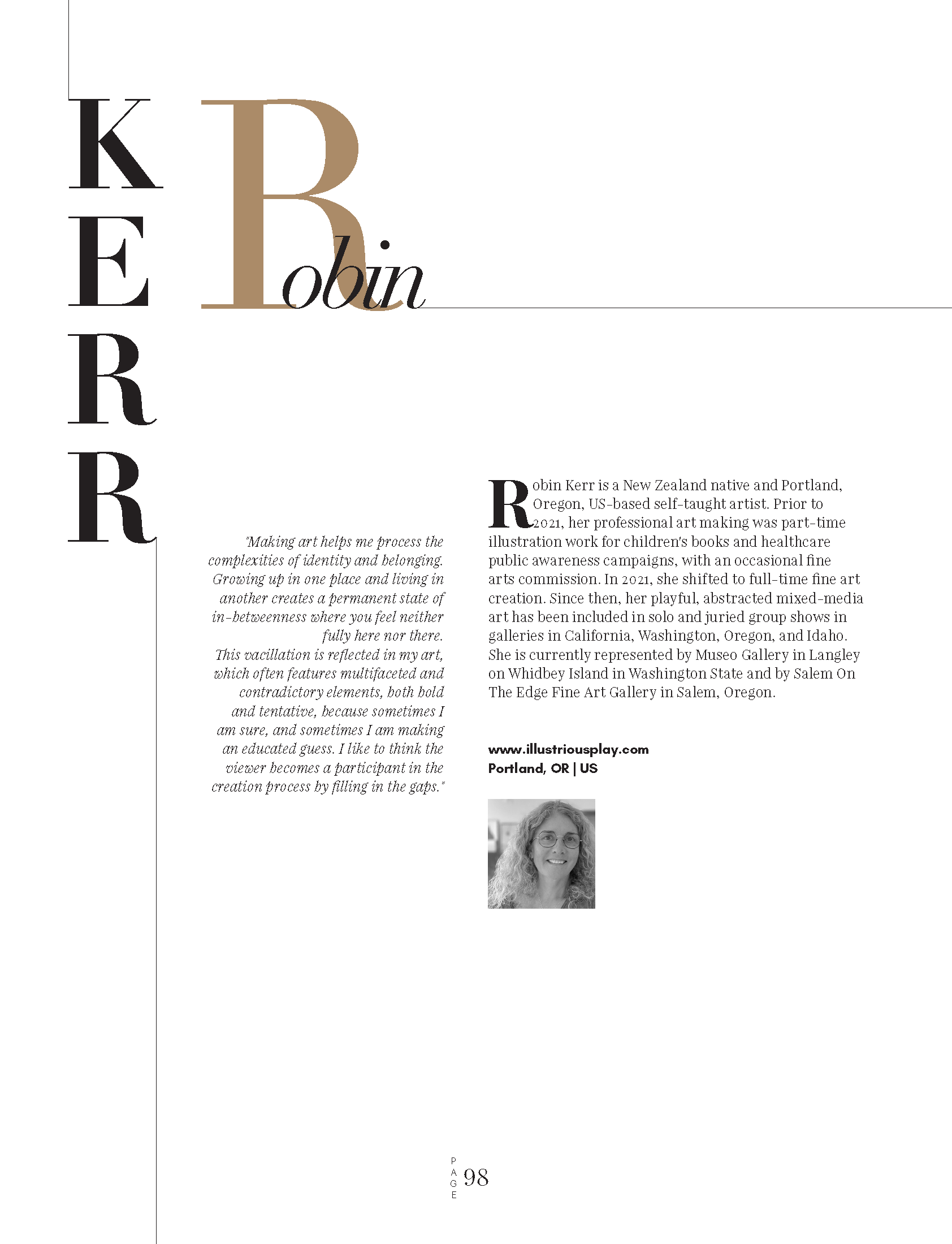 ROBIN KERR — MUSEO
