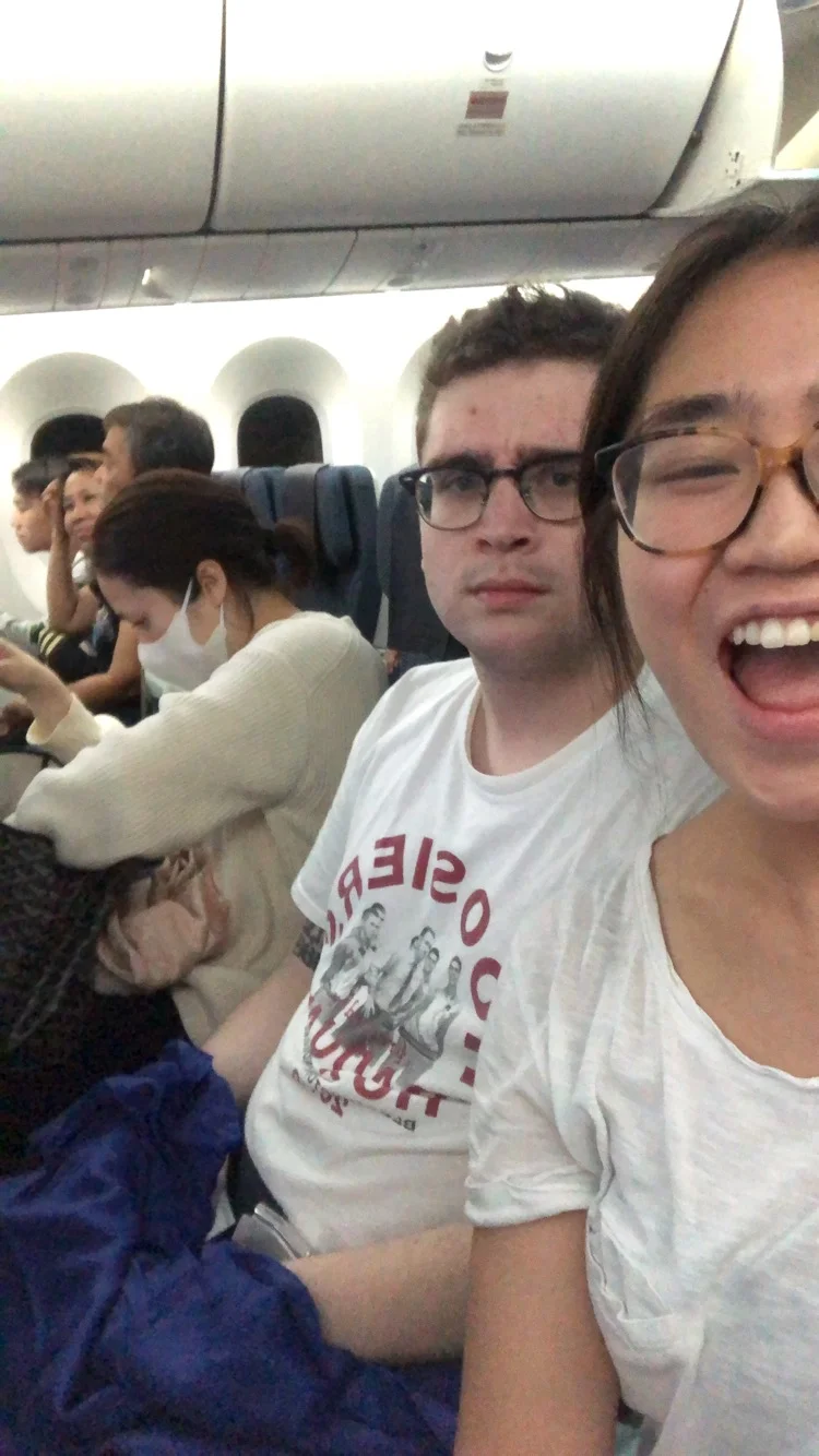 We're ready for our 7 hour flight to Singapore