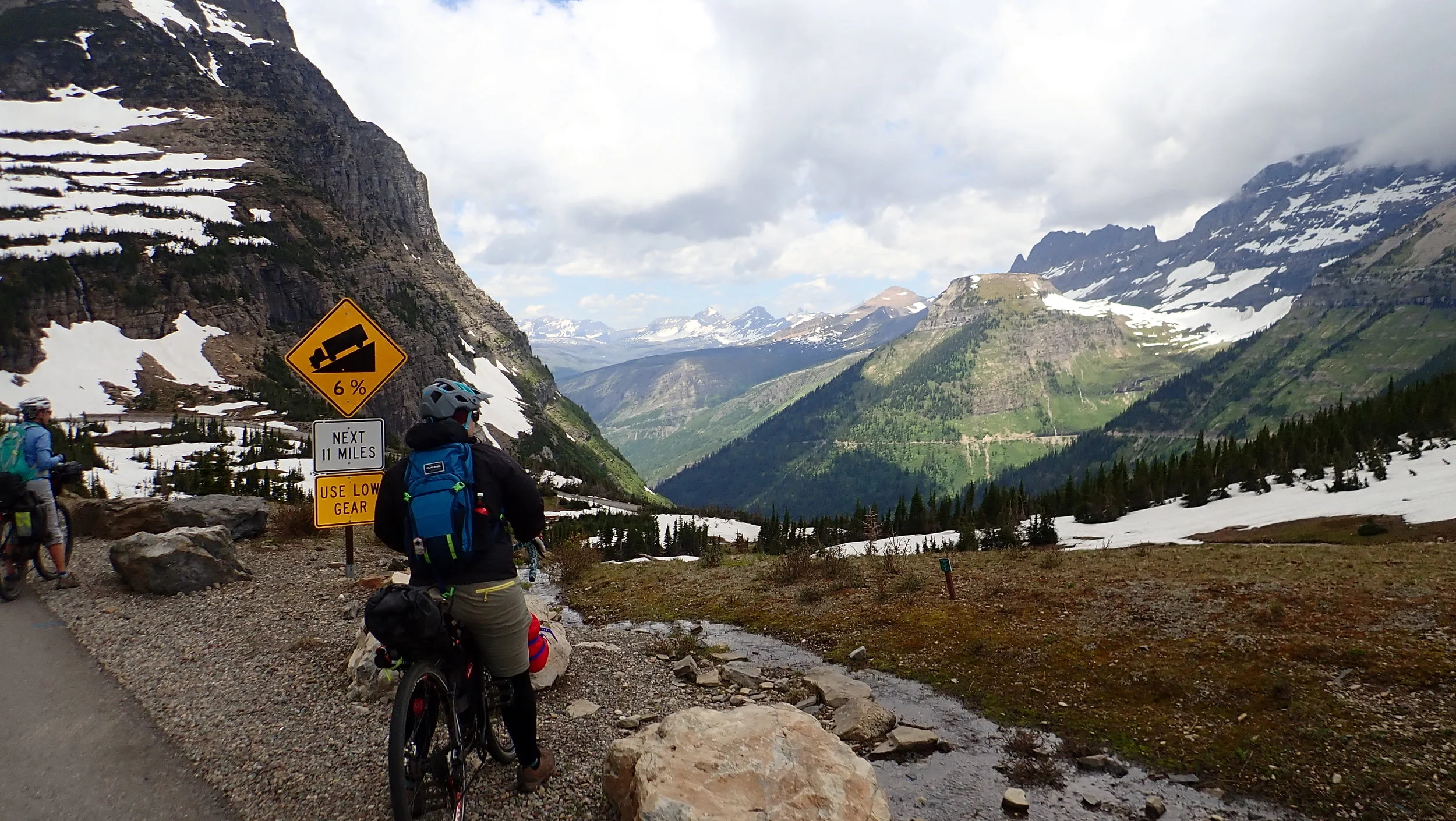 Looking west from Logan Pass