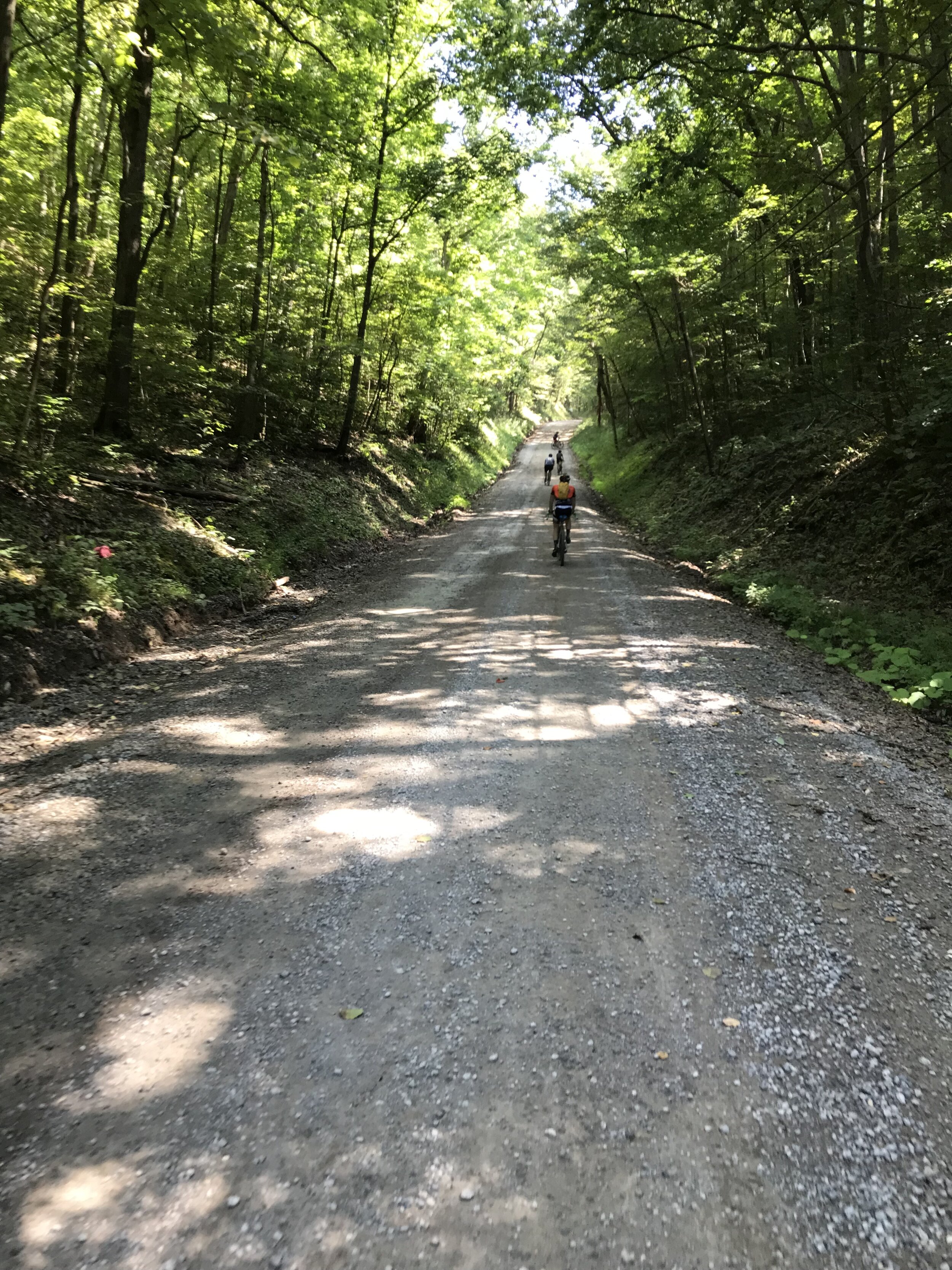  One of many monster gravel climbs on the day 