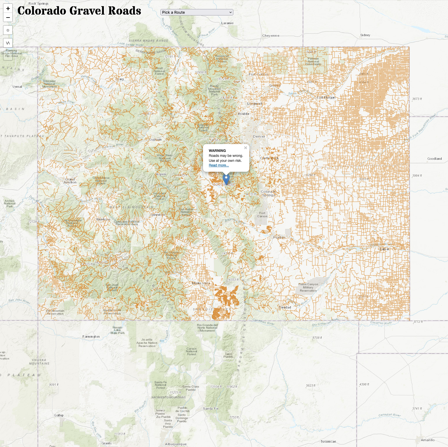 Colorado Gravel Maps