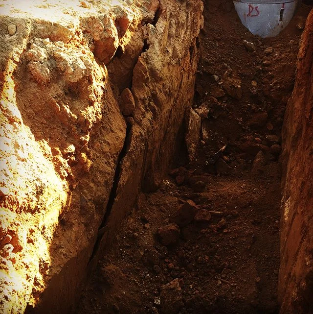 This is one of the reasons we use trench boxes and other safety measures when working beneath the surface. #TrenchSafety #FSR #FSRHomes #Construction #LifeInTheTrenches #DirtMovers