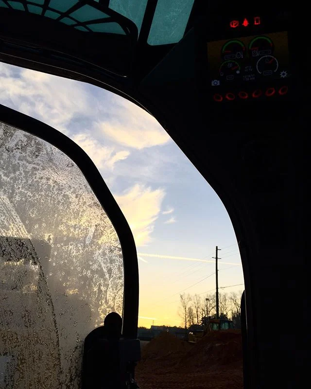 Cold Saturday mornings on the job site. #MakingUpForLostTime #FSRHomes #JobSite #Construction #SiteDevelopment #BabyItsColdOutside