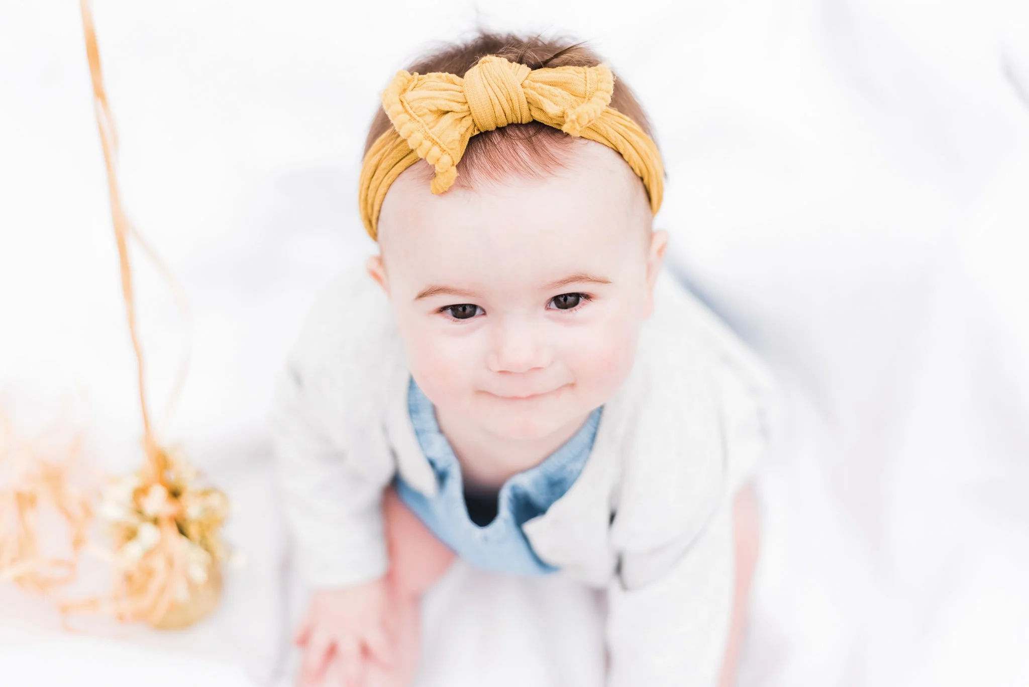 baby milestone photoshoot of baby Emilia in Portland, Oregon