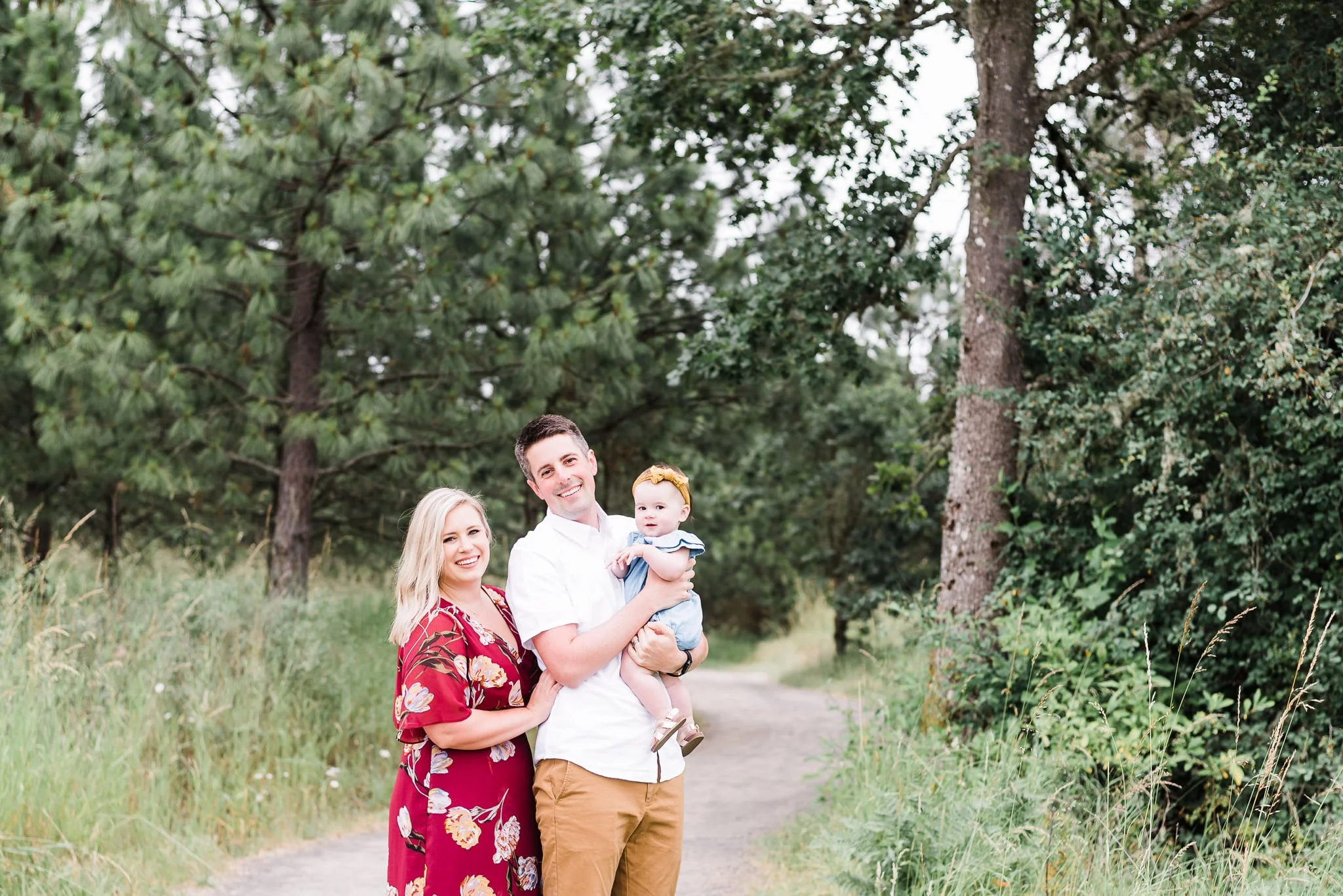 family photos, baby milestone photoshoot of baby Emilia in Portland, Oregon