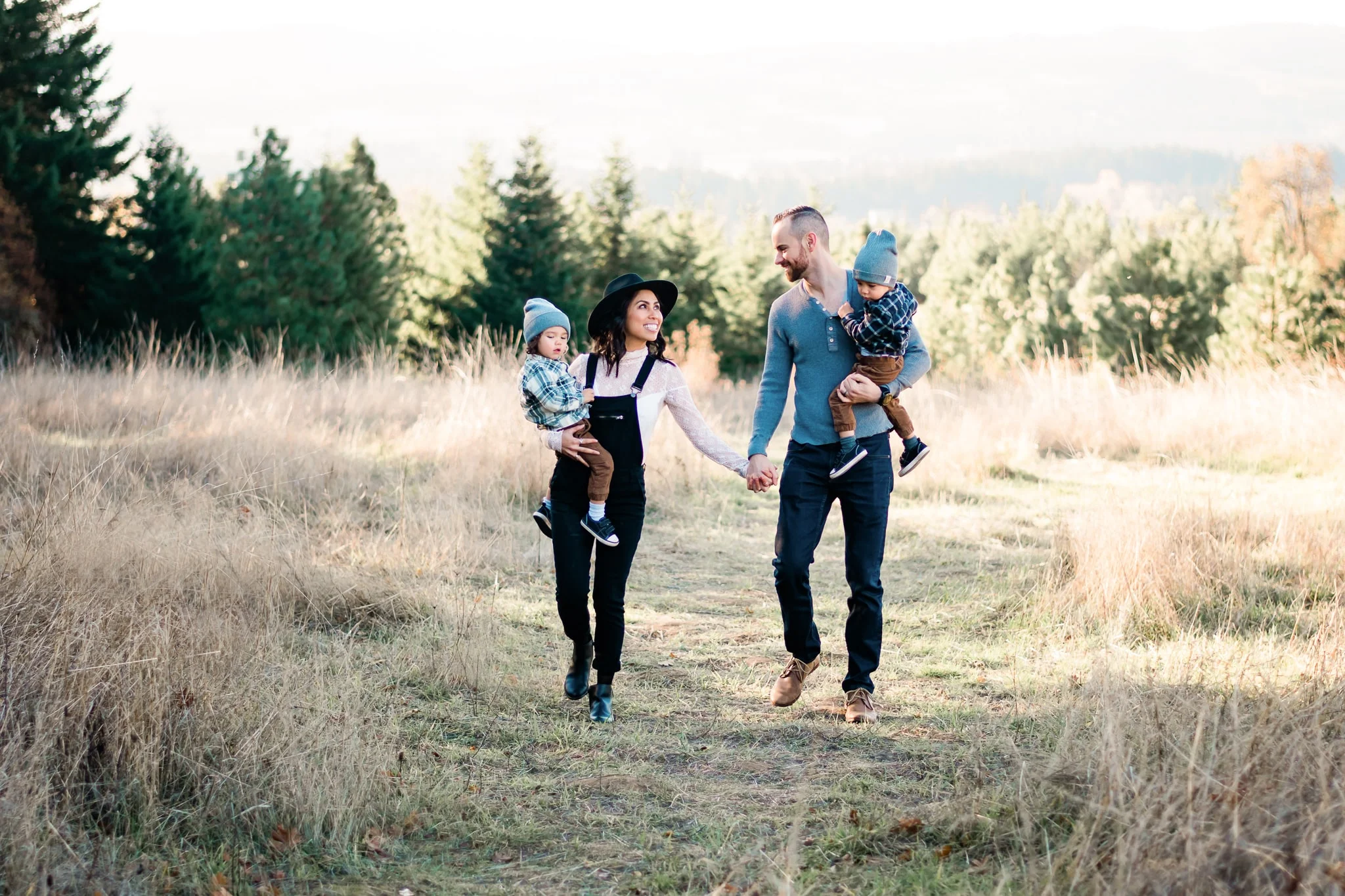 family photos with twins, summer family photos, family photography, photos with toddlers, two year old boy photoshoot, lifestyle family, photography | Portland, OR Photographer - Elizabeth Hite Photography