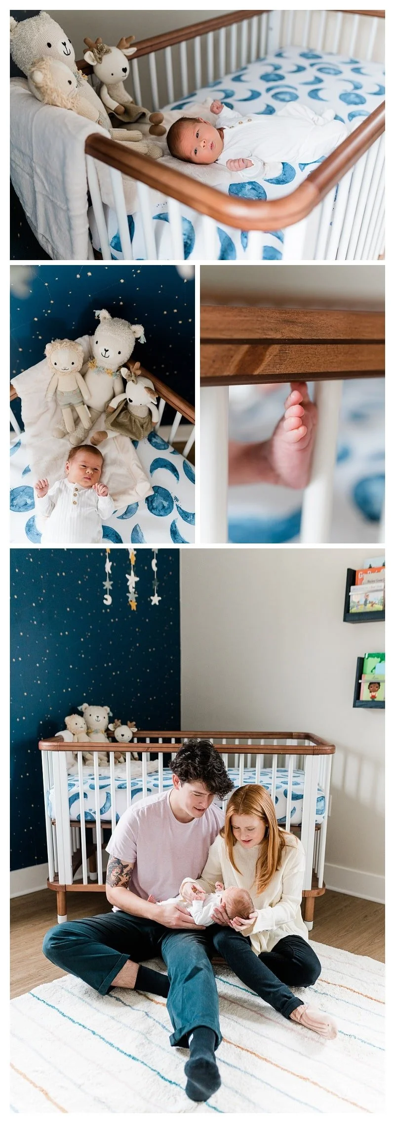 Stars & Moon Newborn Nursery Design Ideas — Elizabeth Hite Photography