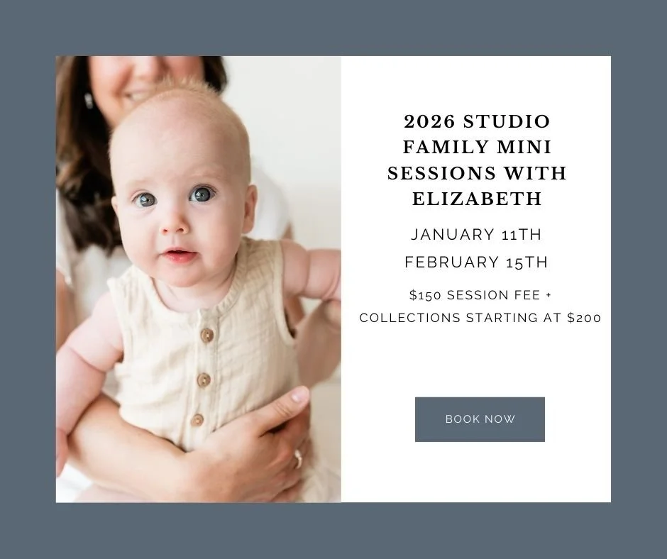 In studio family mini sessions with baby