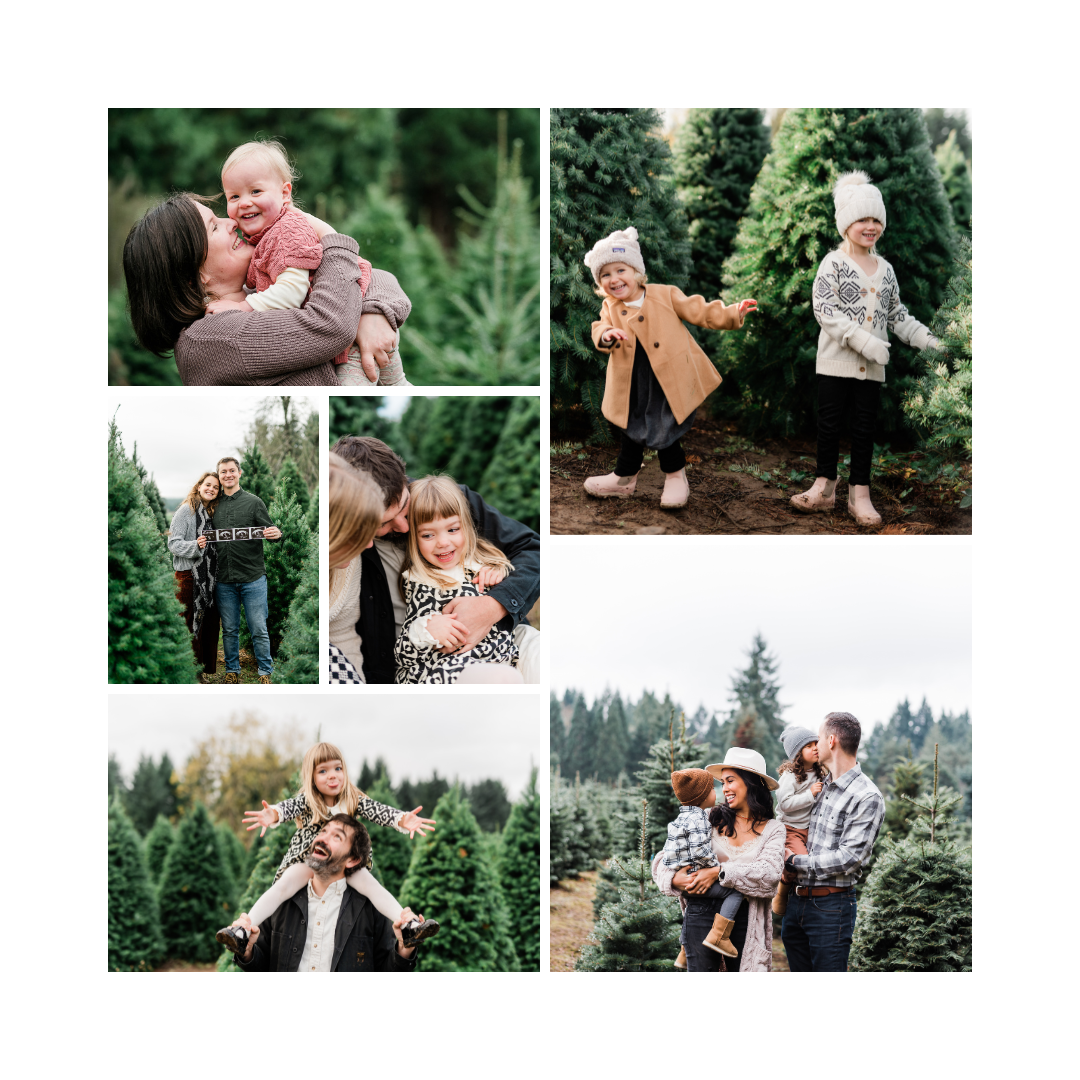 Christmas family mini sessions in portland oregon