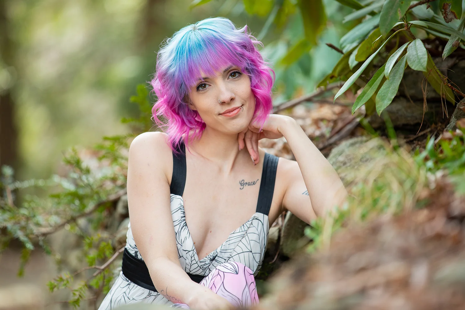 Asheville Botanical Garden Portrait Photography session