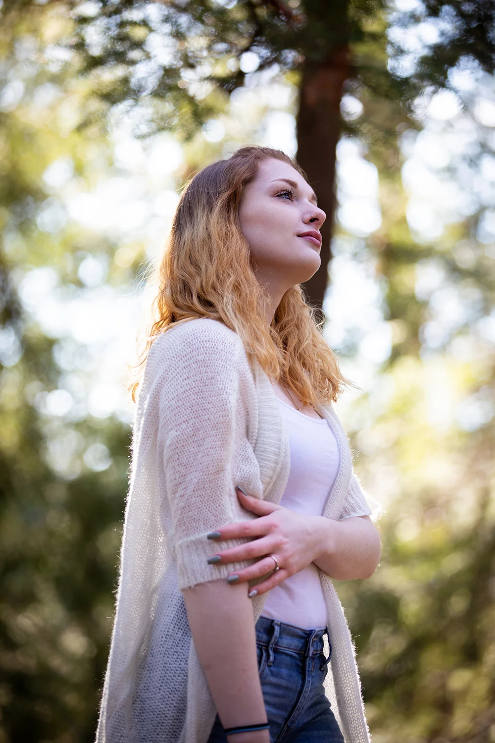 Senior portrait pictures at the Botanical Gardens