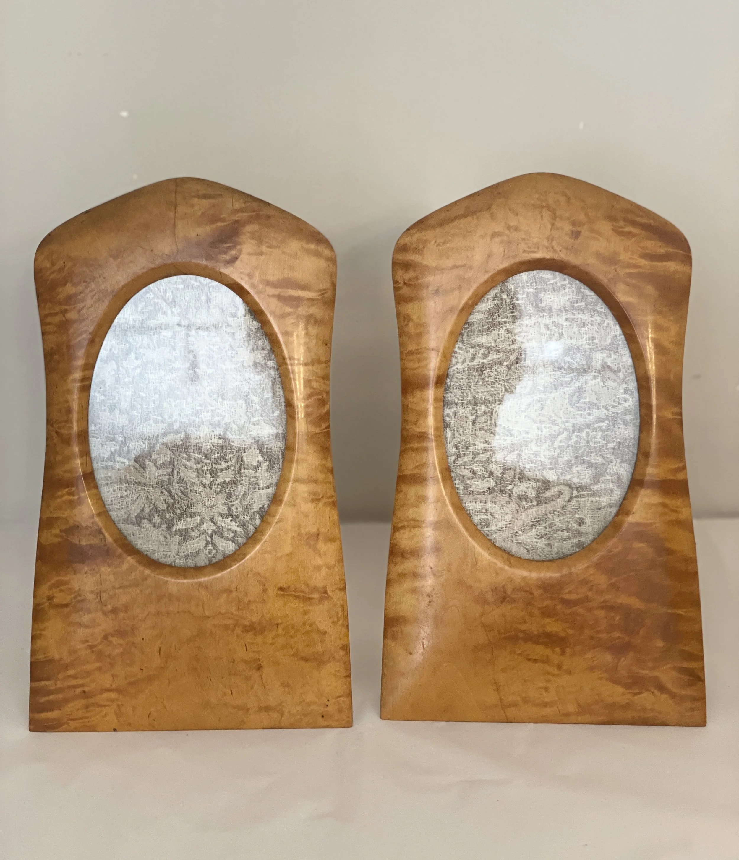 Photograph frames , Birch Wood, Art Nouveau, 1800/20th century.