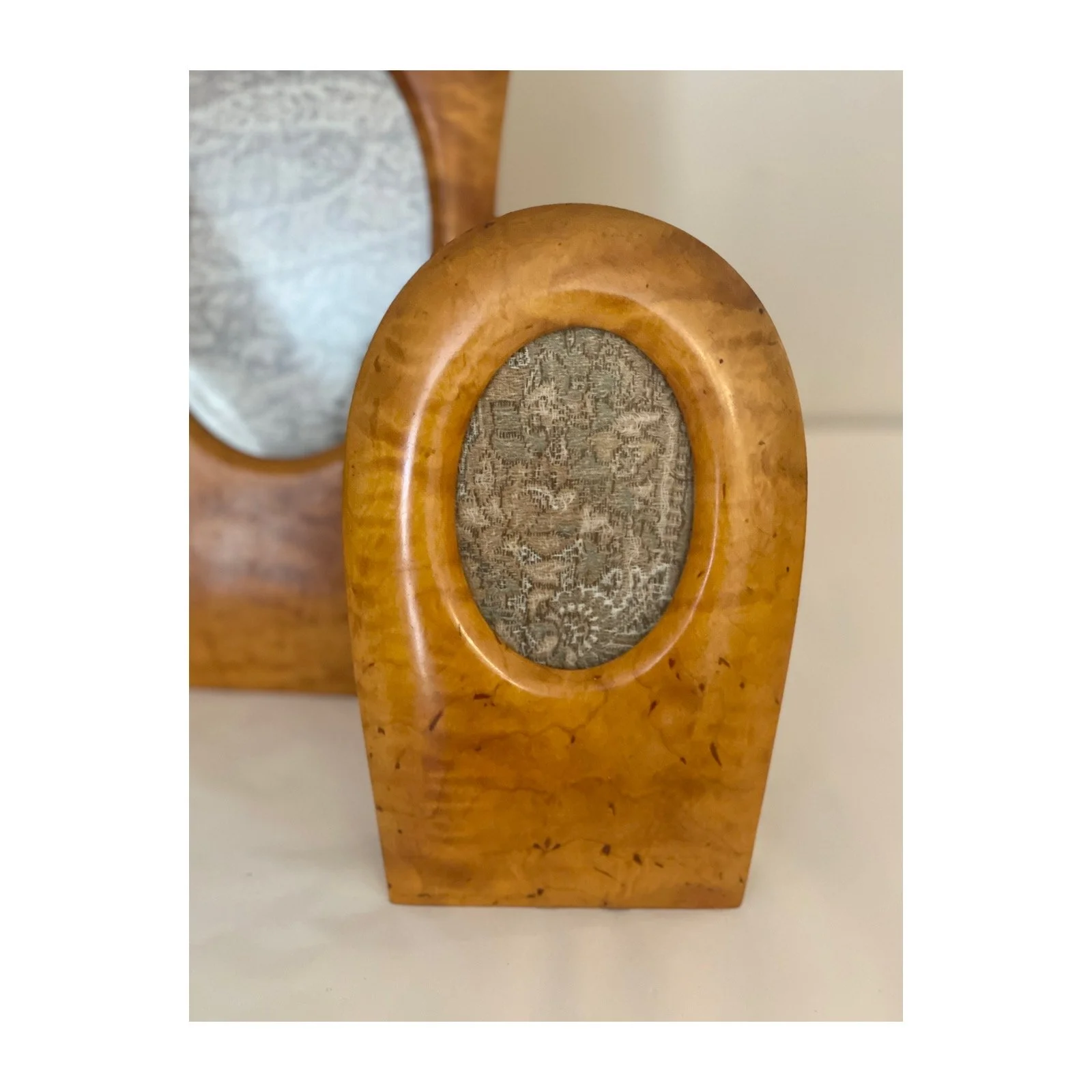 Swedish Deco Maple Burl wood frame