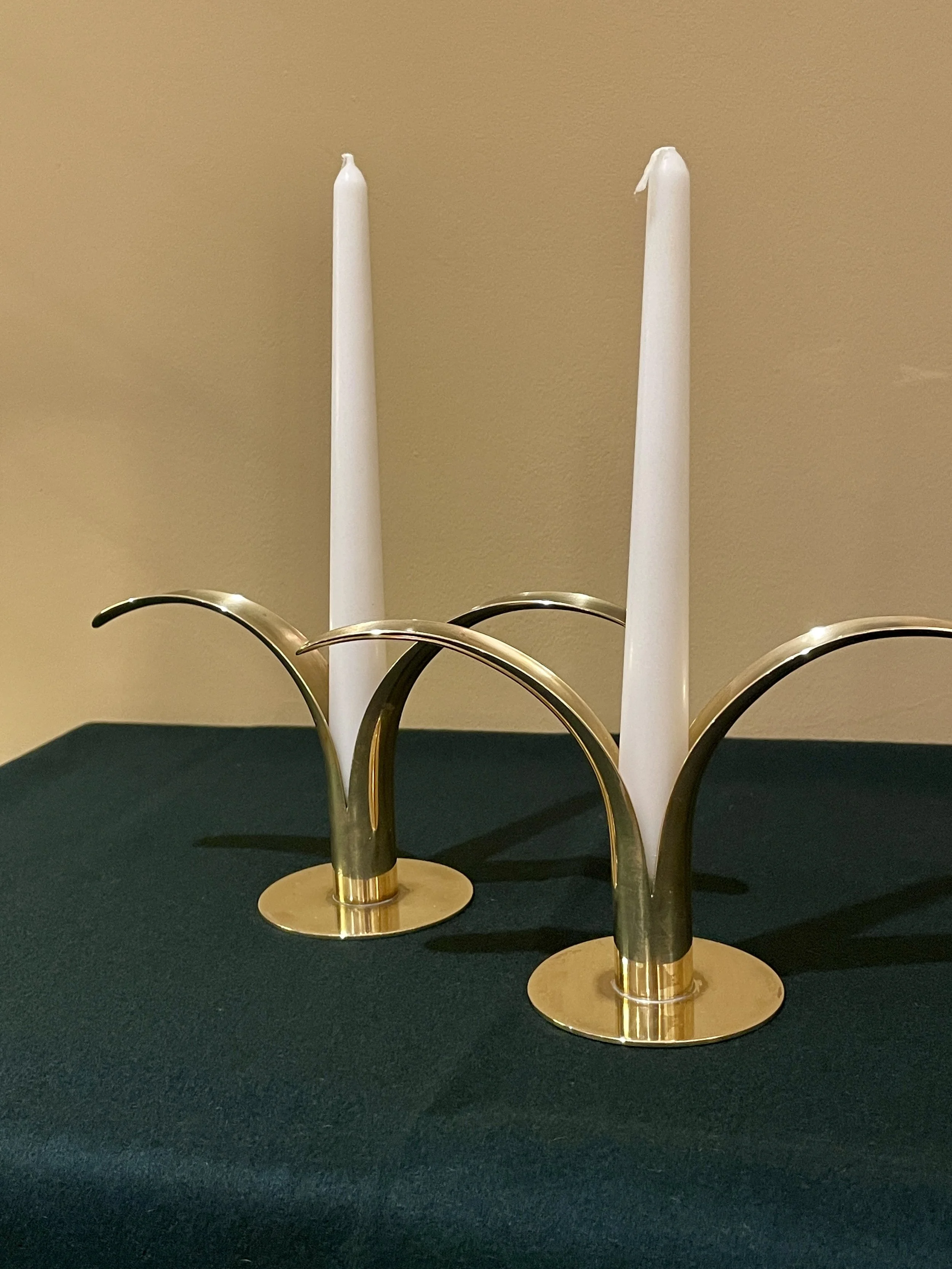 Swedish Lily Candlesticks