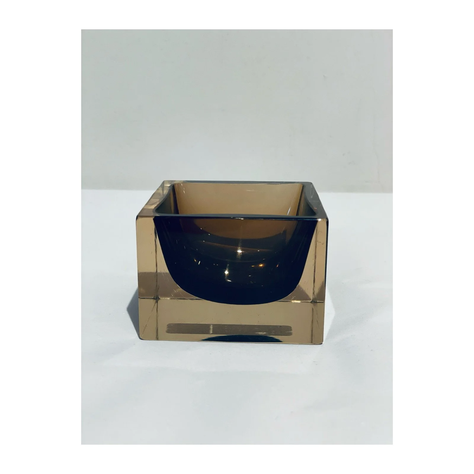 1960's Square  1960's Murano Segusso Glass