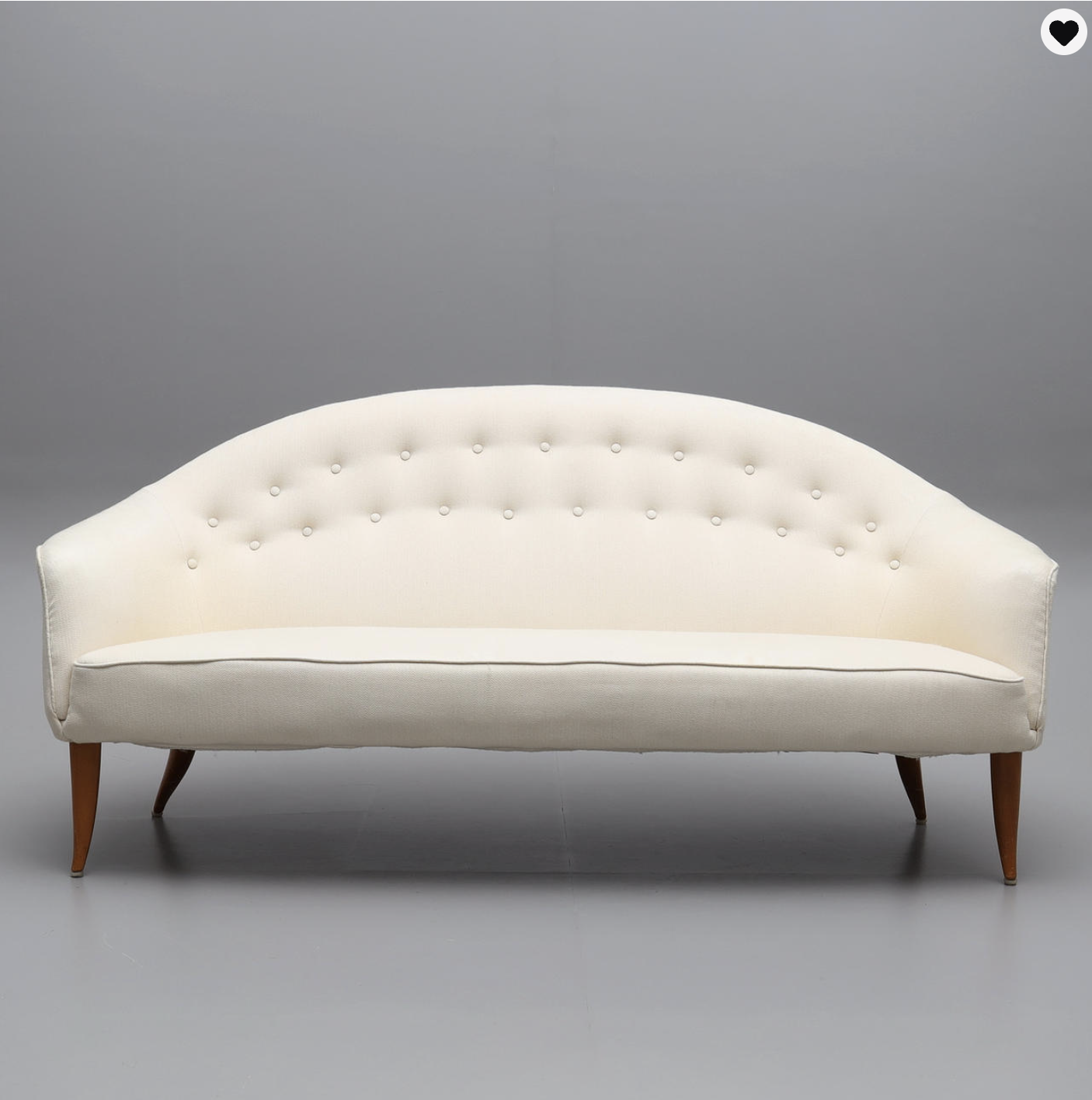 KERSTIN HÖRLIN-HOLMQUIST. Sofa, “Paradiset”, from the Triva series Paradiset for Nordiska Kompaniet, 1950s.