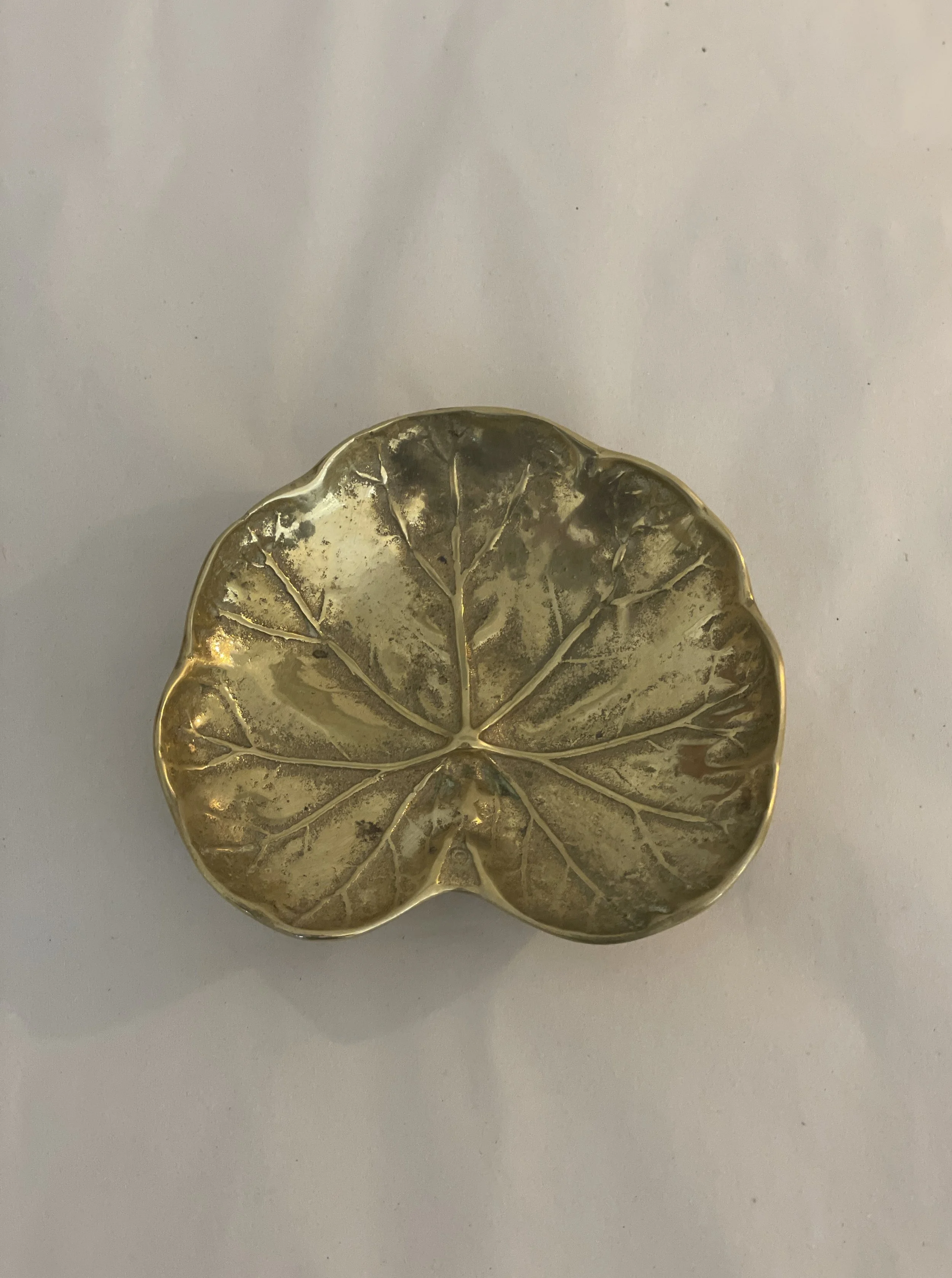 Brass Geranium Leaf.