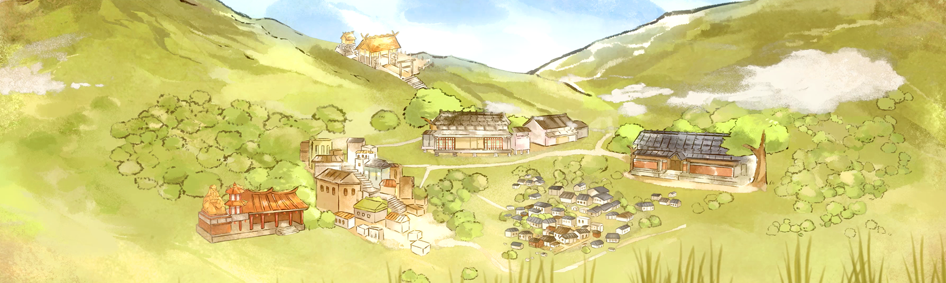 劇照:遠眺金瓜石山城,上午