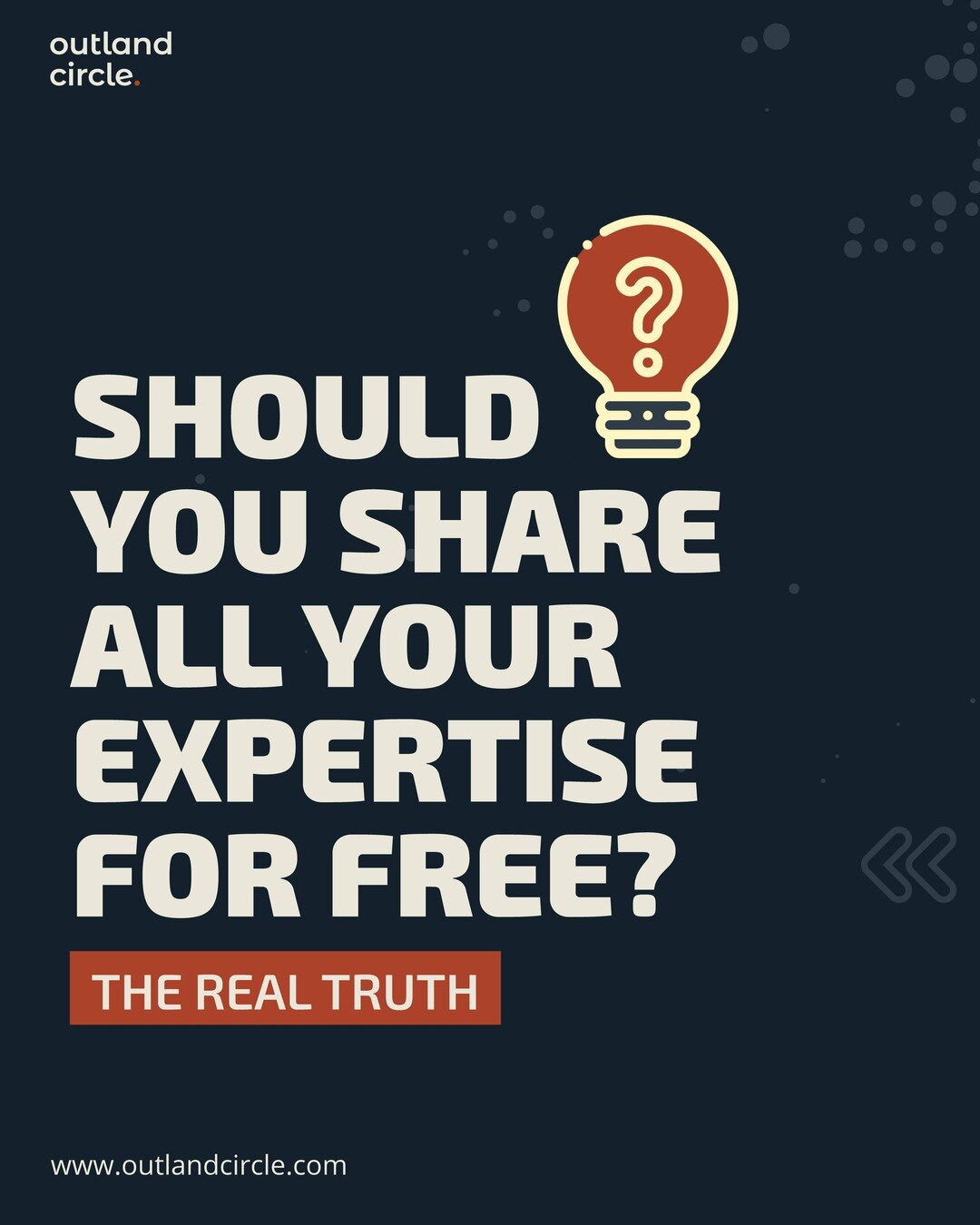 Should you give away the &quot;less important&quot; stuff for free and charge for the &quot;real information&quot;?

We talk a lot about sharing expertise on this page. Today, we elaborate on it.

If you enjoyed this post, give it a like ❤ It helps u