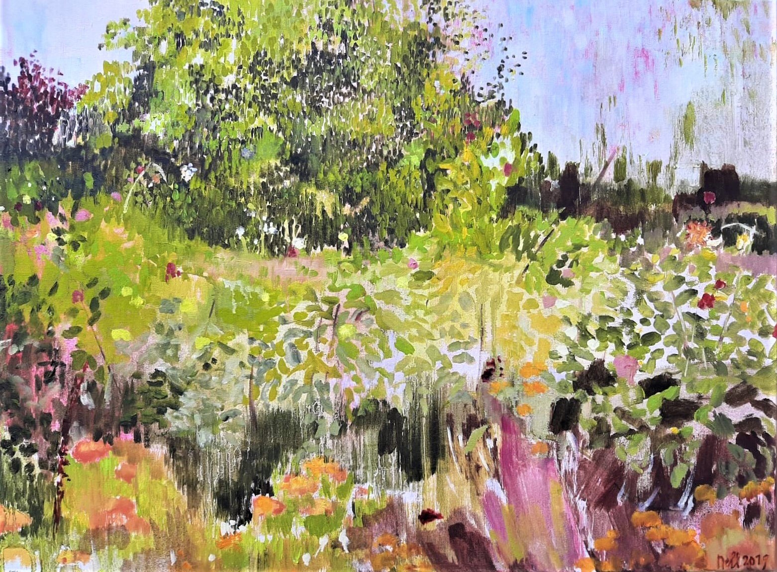 Paradijs 2019, olieverf op linnen, 60 x 80 cm