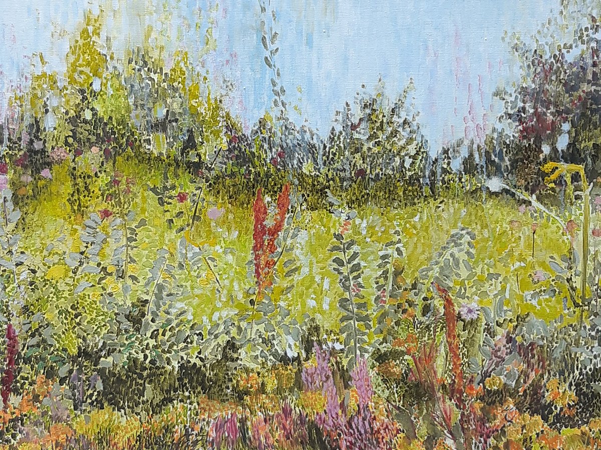 Tuin 2020, olieverf op linnen, 70 x 100 cm