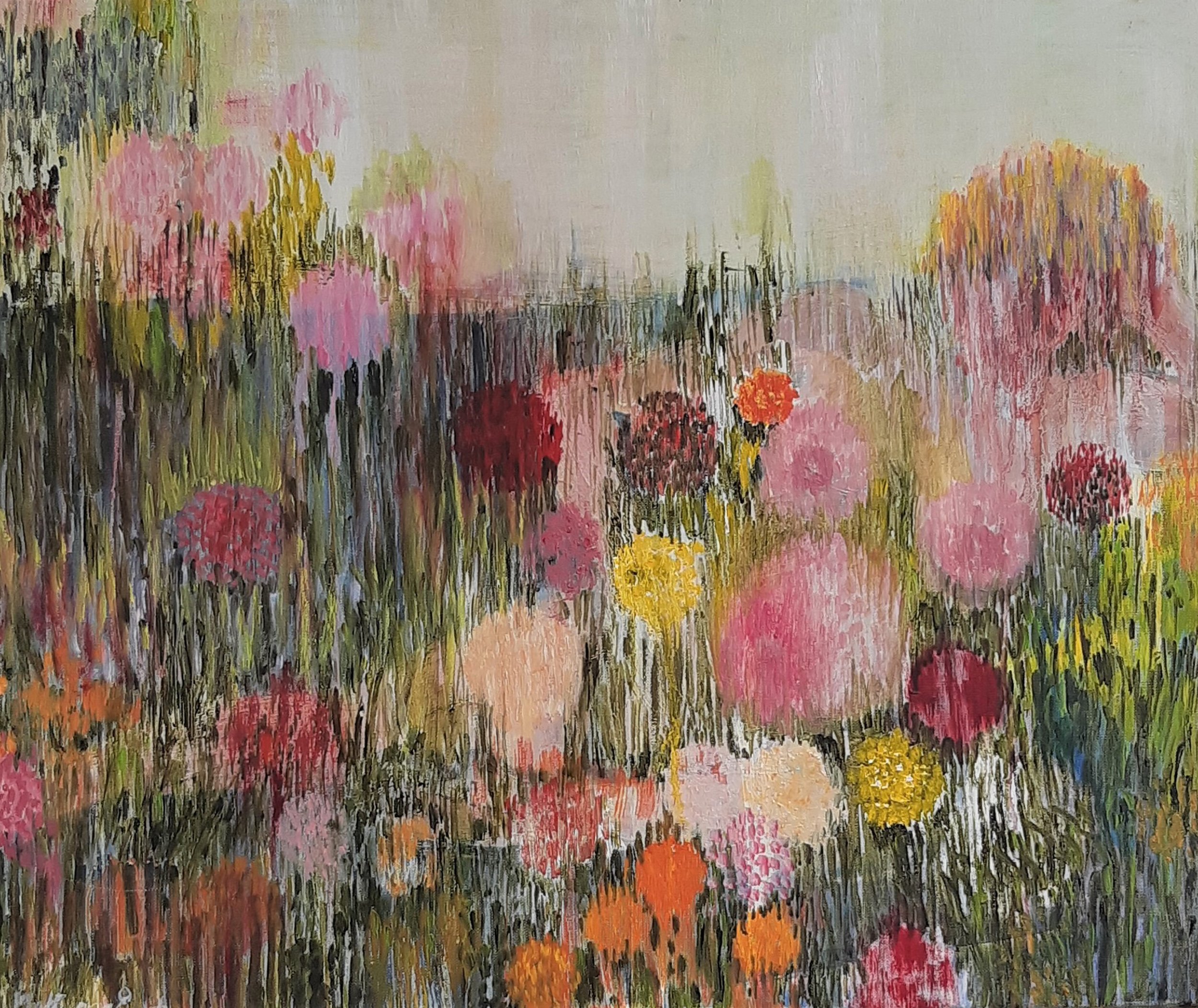Zomerzwanger 2018, olieverf op linnen, 50 x 60 cm