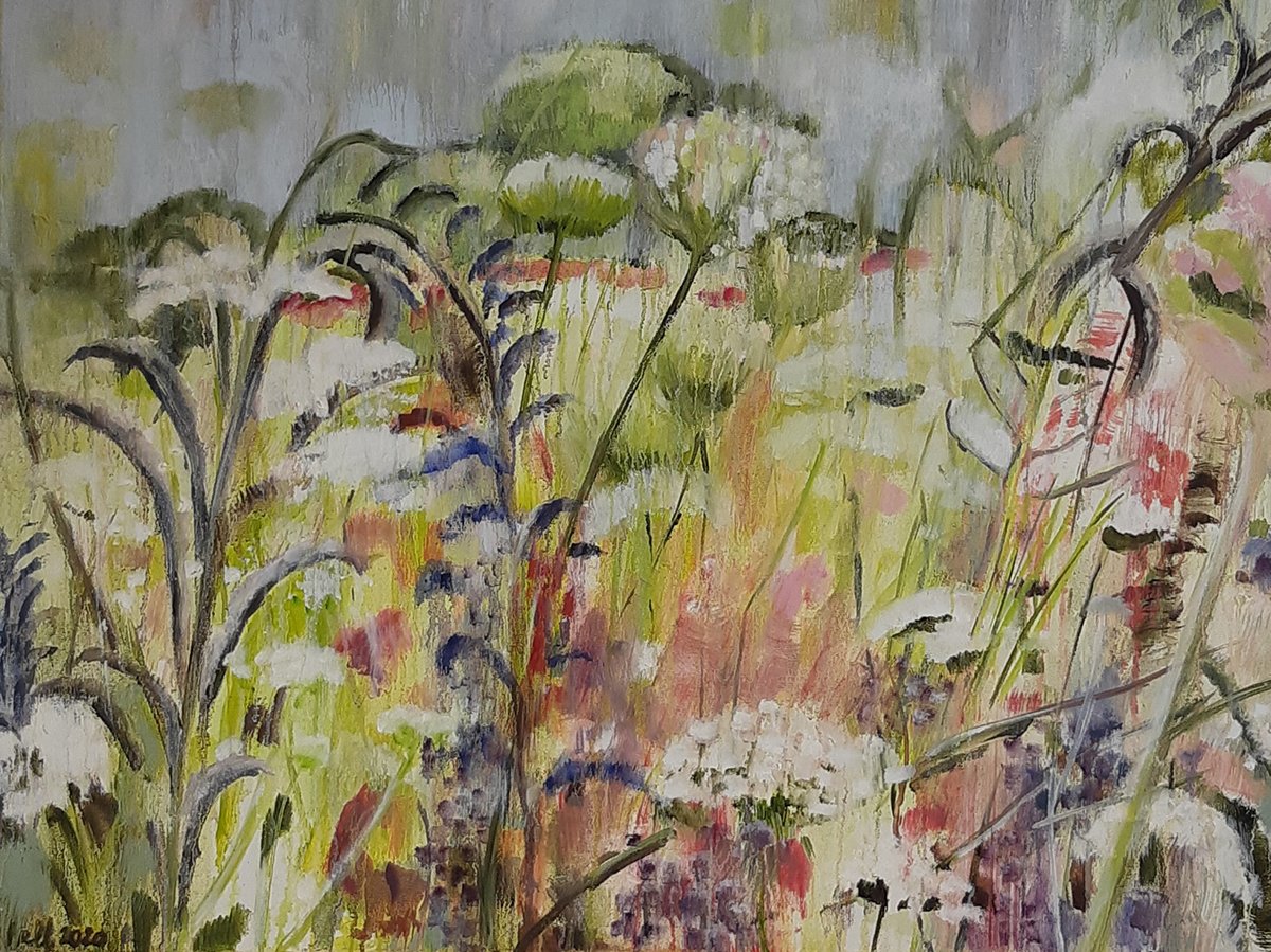 Berm Eindhoven 2020, olieverf op linnen, 70 x 100 cm