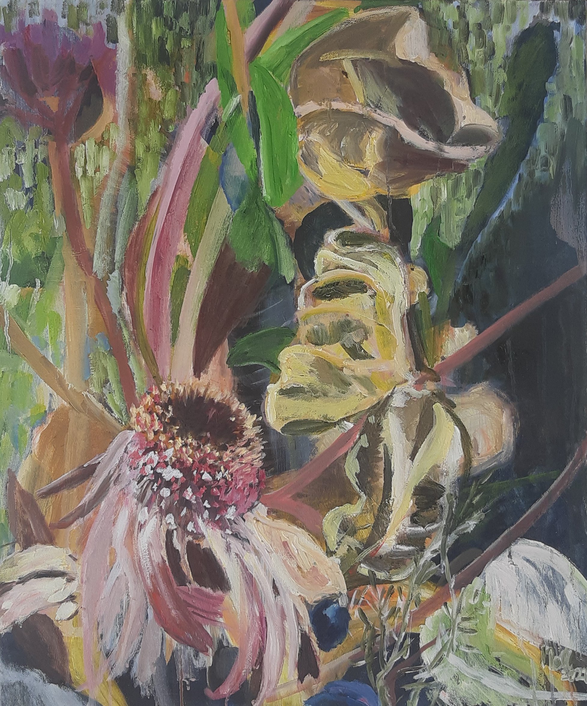 I.M.M. 2021, olieverf op linnen, 50 x 60 cm