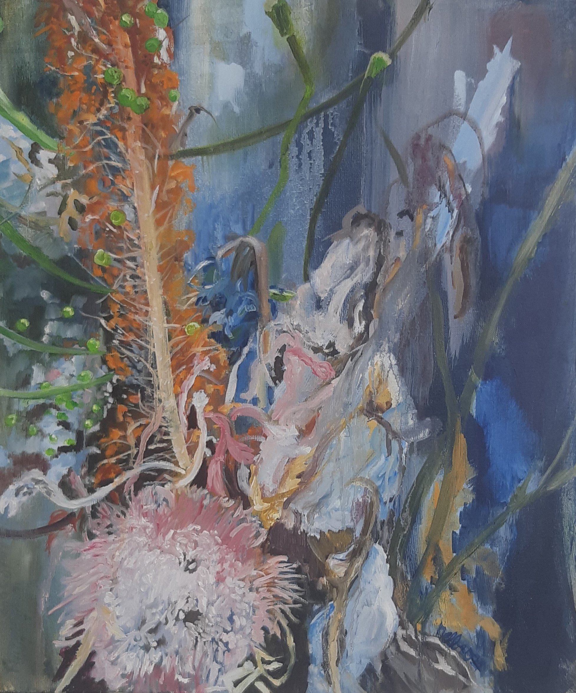 I.M.M. 2021, olieverf op linnen, 50 x 60 cm