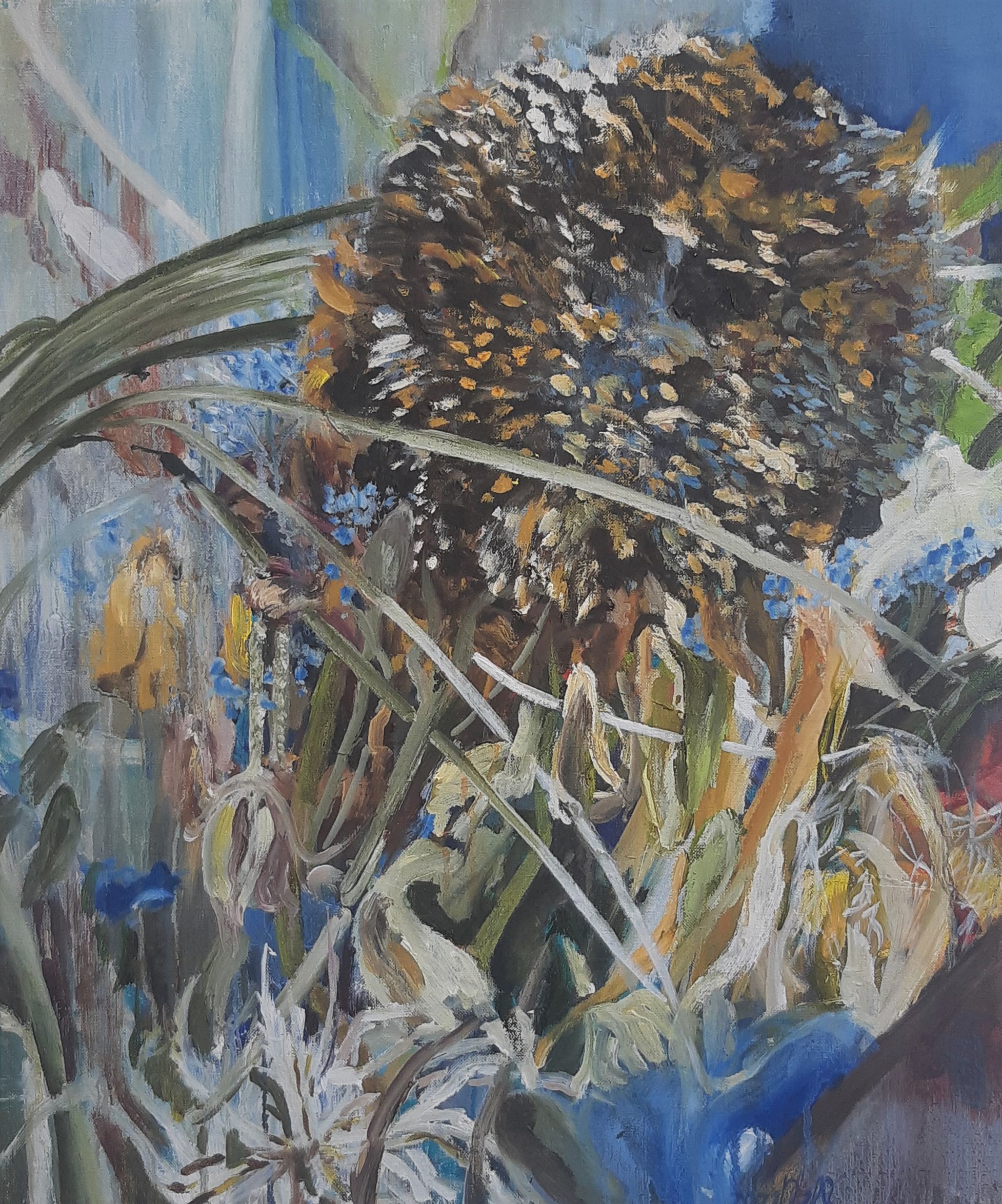 I.M.M. 2021, olieverf op linnen, 50 x 60 cm