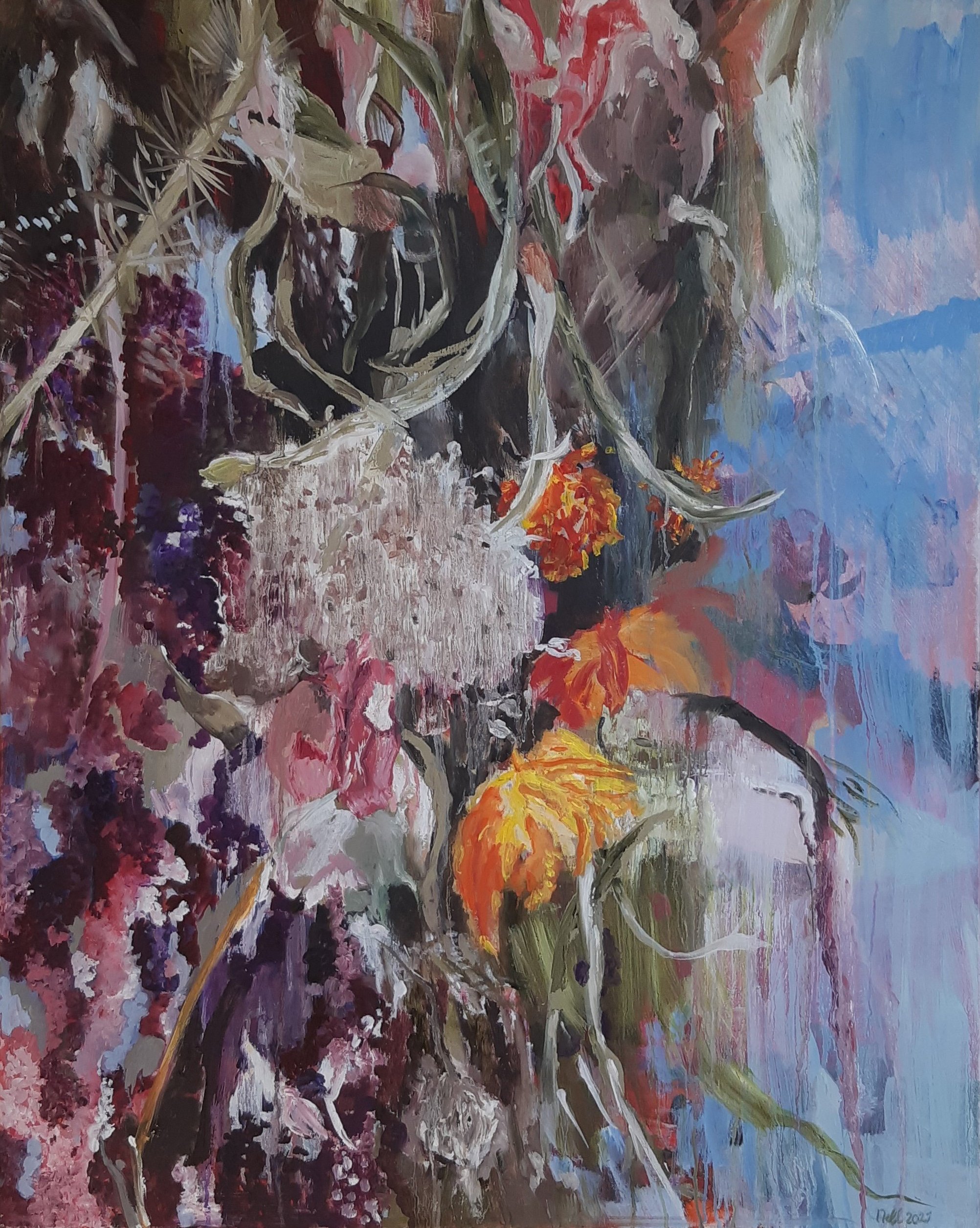 prélude 1 2021, olieverf op linnen, 80 x 100 cm