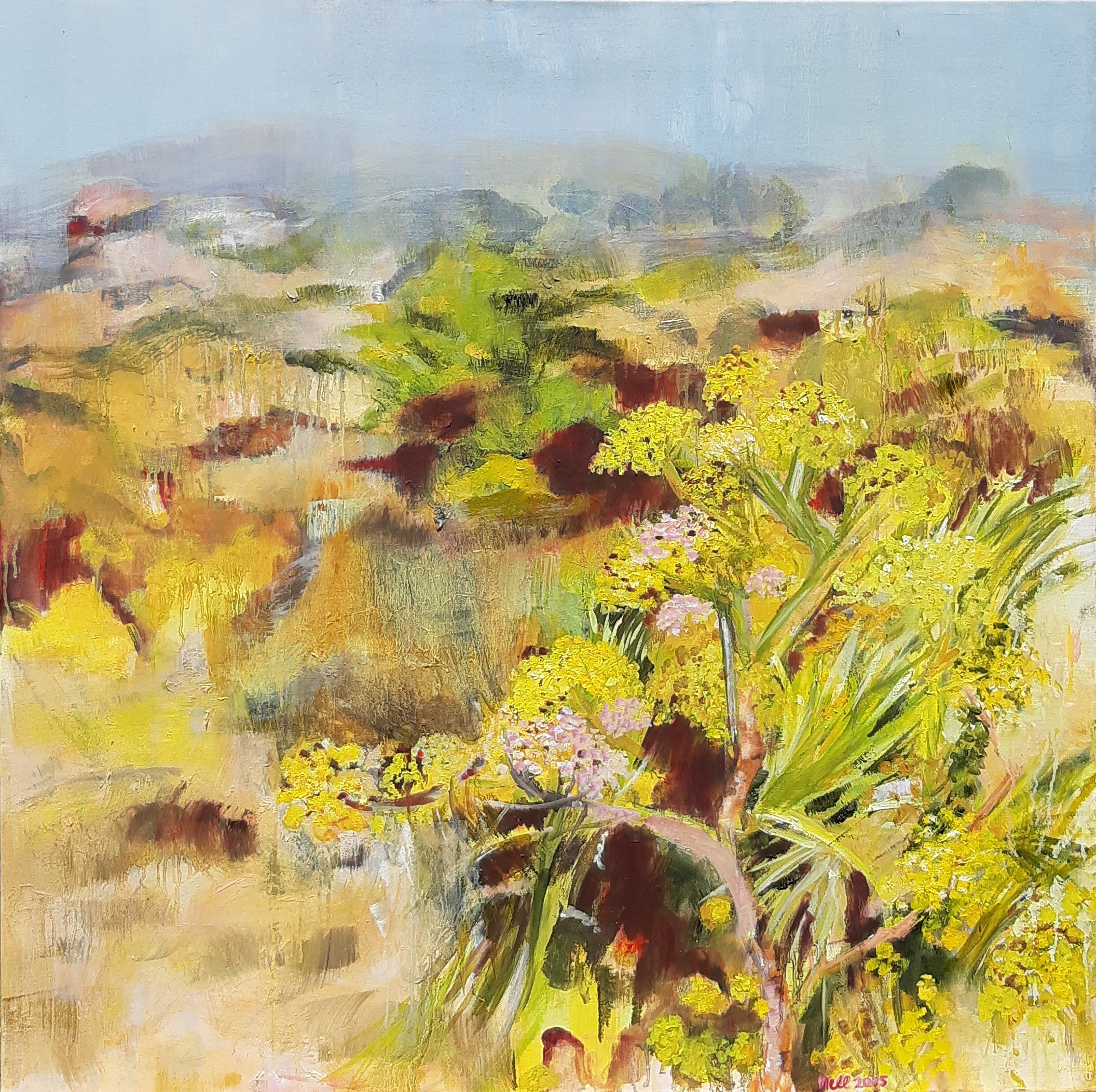 Sicilië 2015, olieverf op linnen, 100 x 100 cm