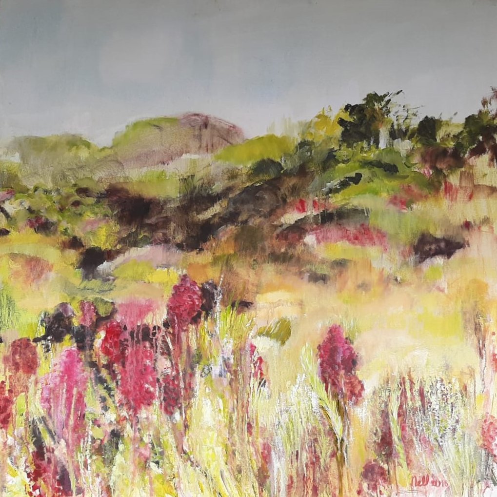 Sicilië 2015, olieverf op linnen, 100 x 100 cm