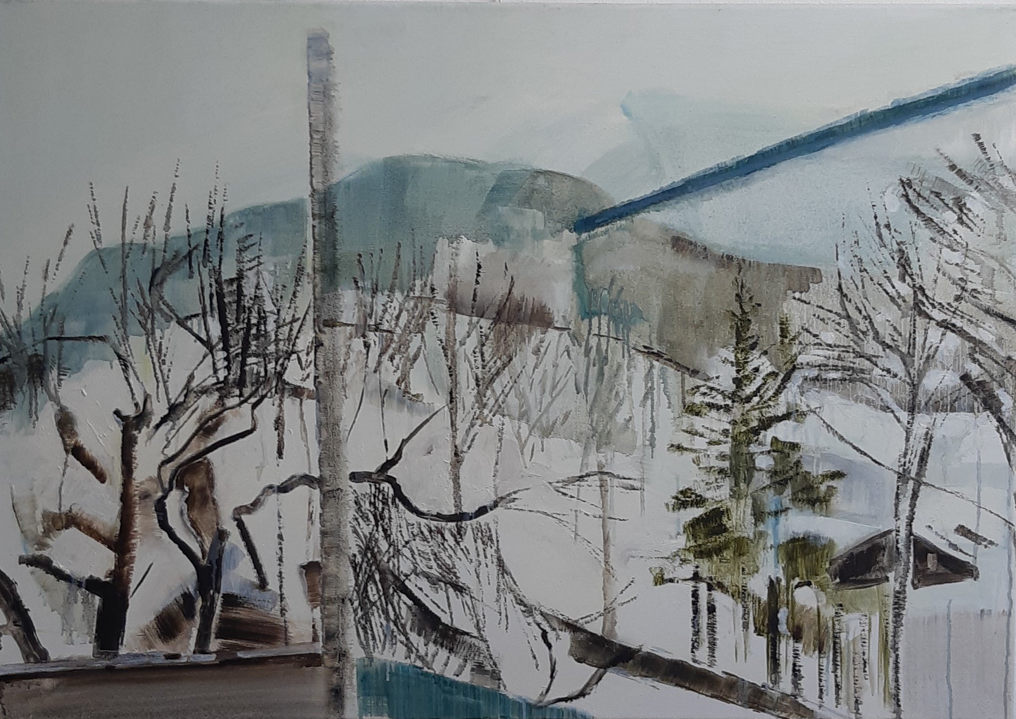 Winter 2016, olieverf op linnen, 70 x 100 cm