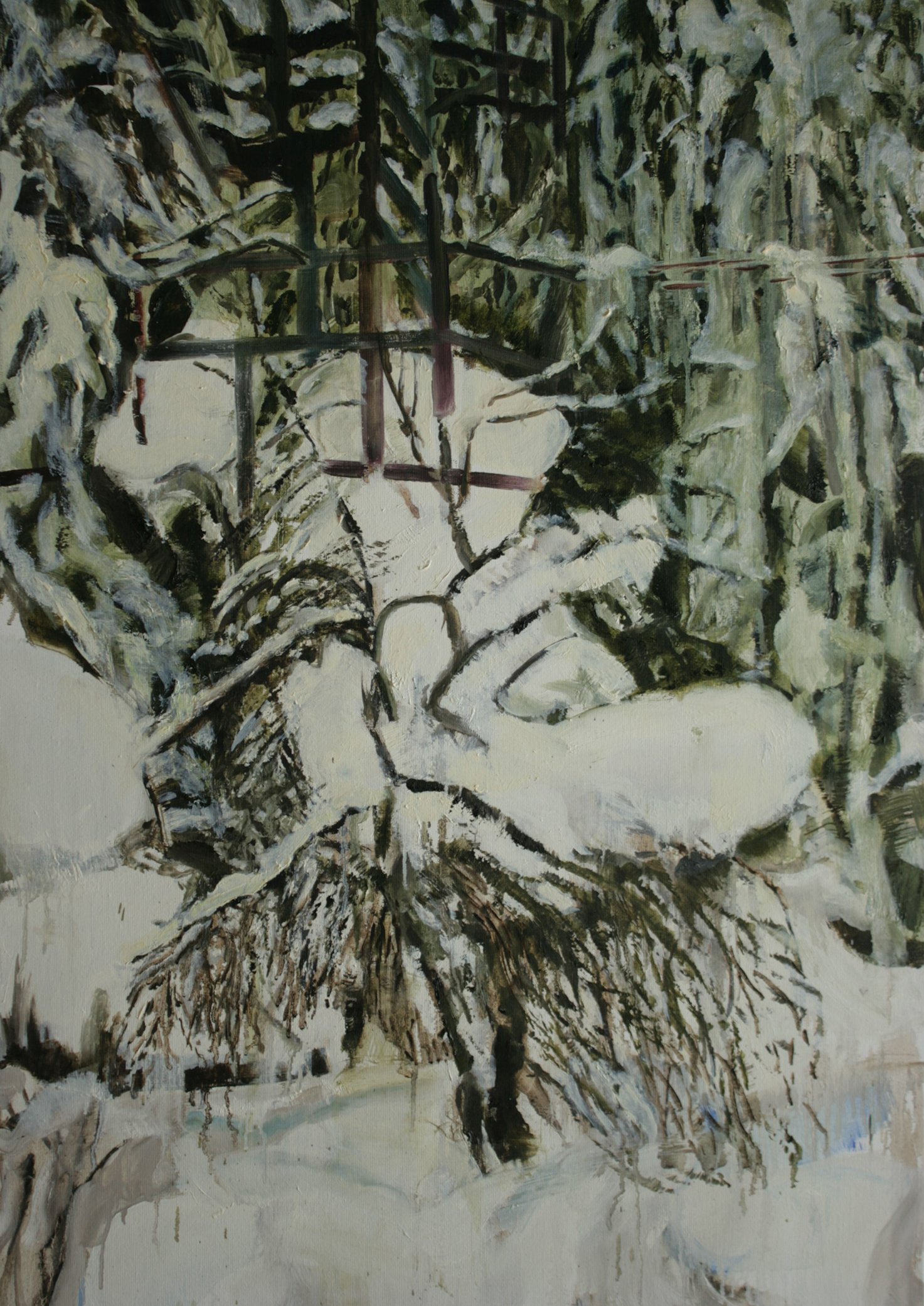 Winter Kappl 2017, olieverf op linnen, 70 x 100 cm
