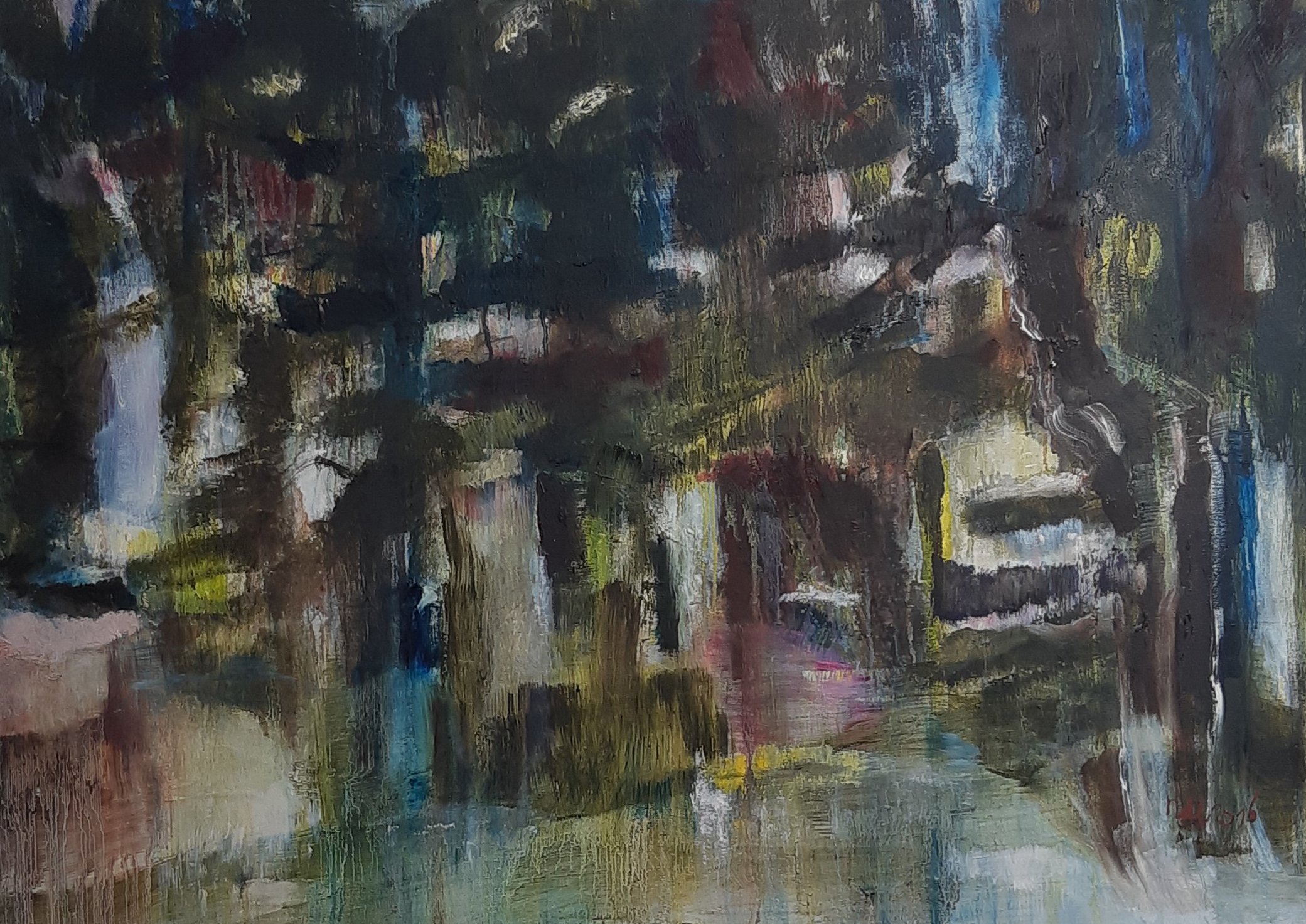 Winter 2016, olieverf op linnen, 70 x 100 cm